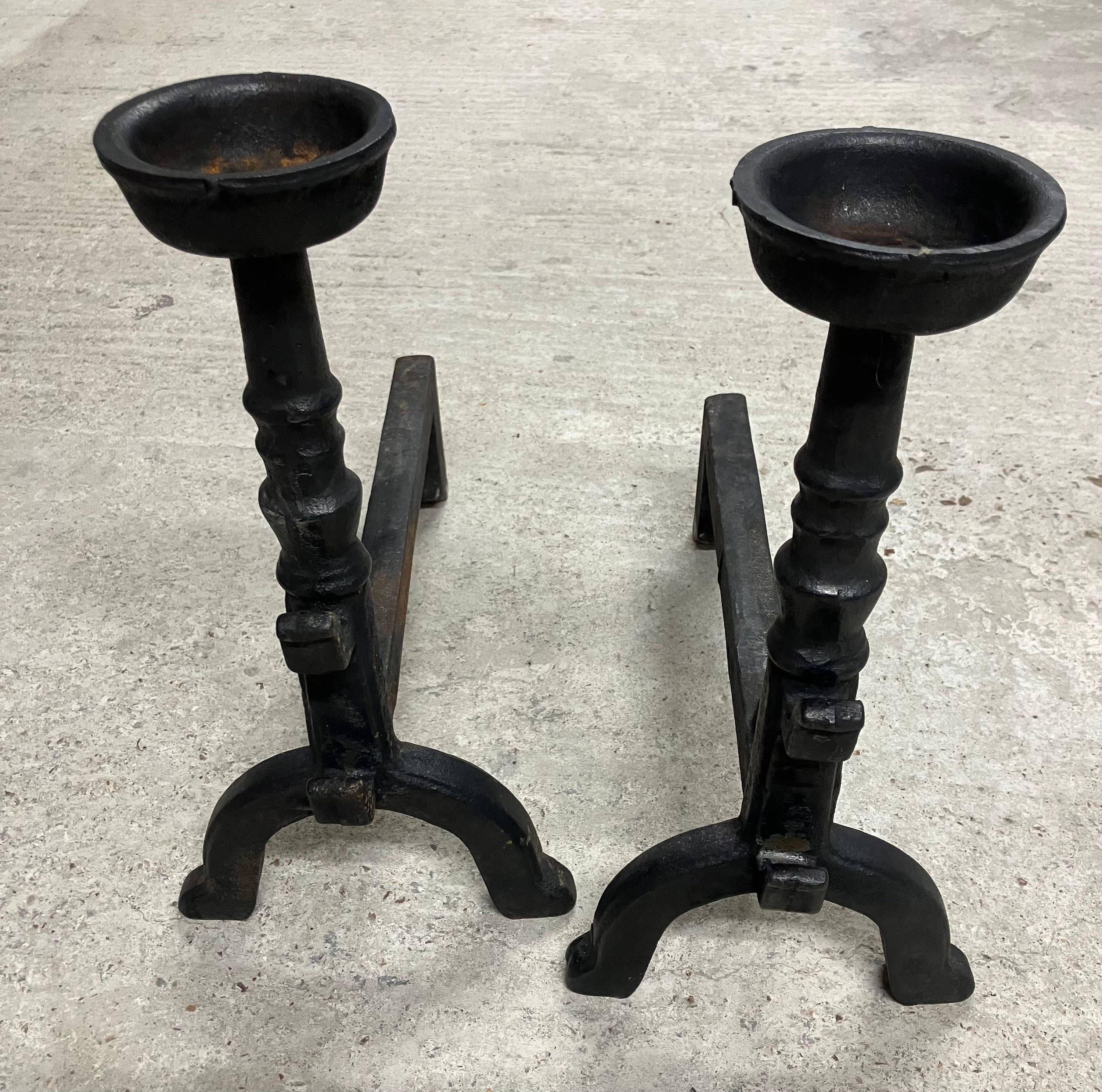 Vends chenets en fonte