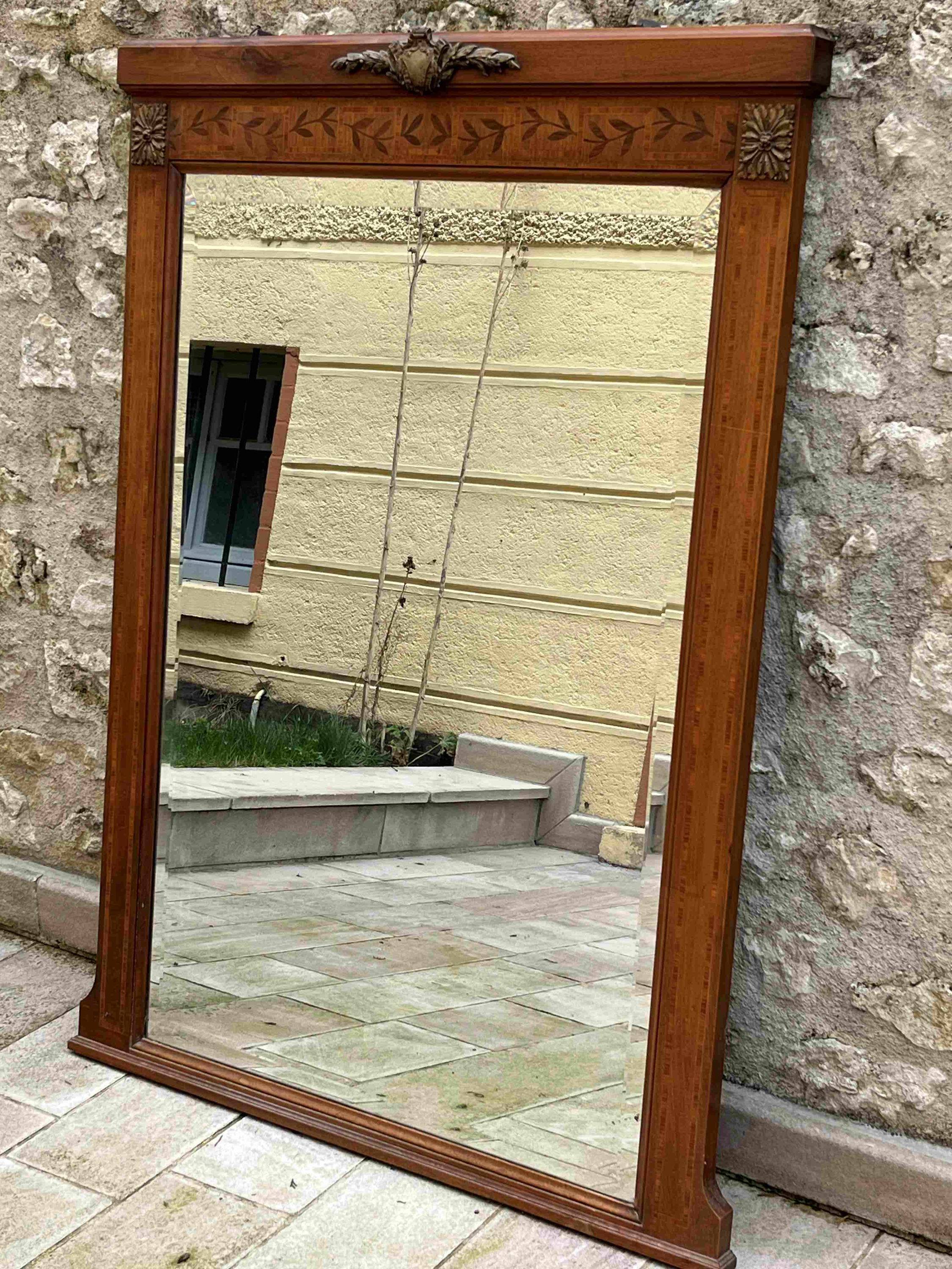 Vends grand miroir ancien