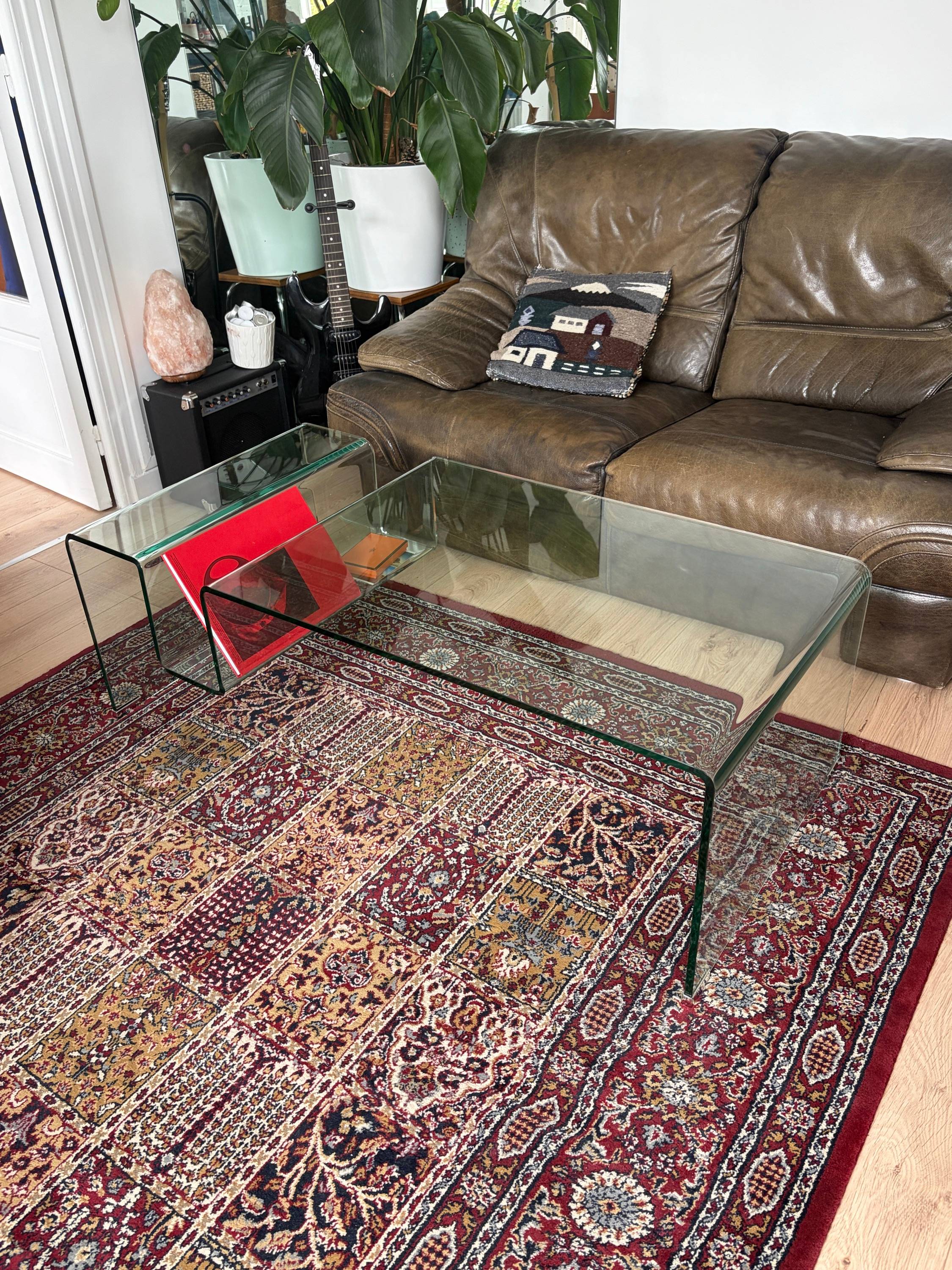 Vends table basse en verre trempé