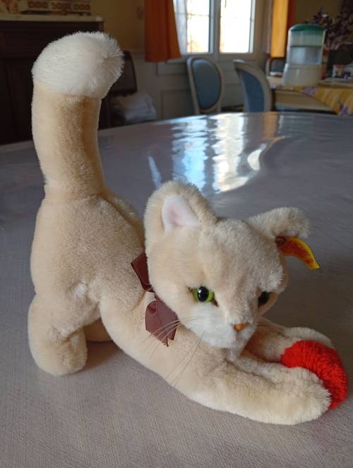 Peluche chat Steiff - haut de gamme, collection