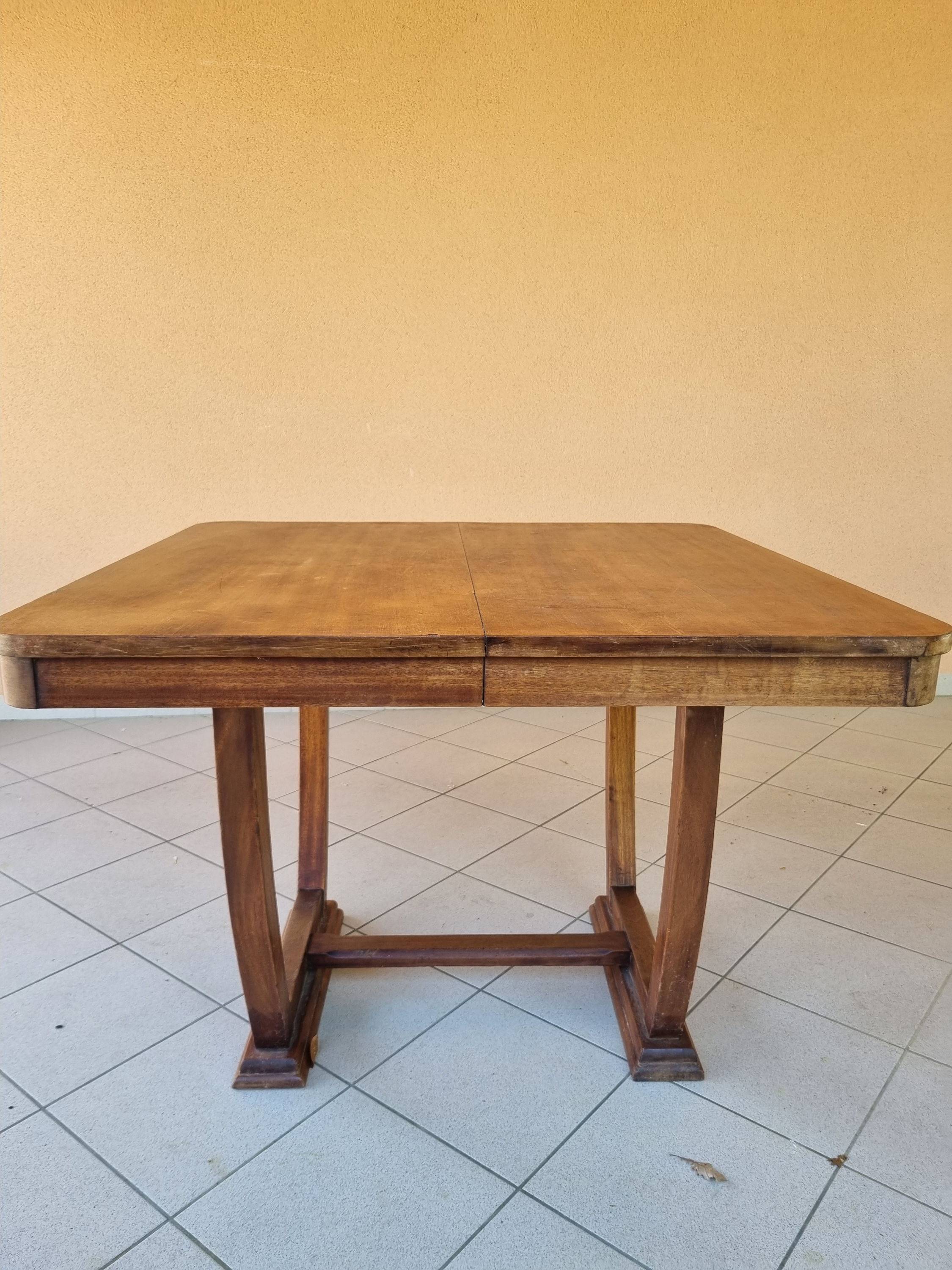 Vends table carrée style Art déco