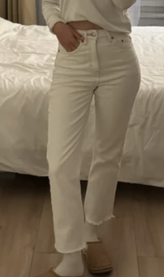 Vends jean blanc Top Shop - Taille XXS