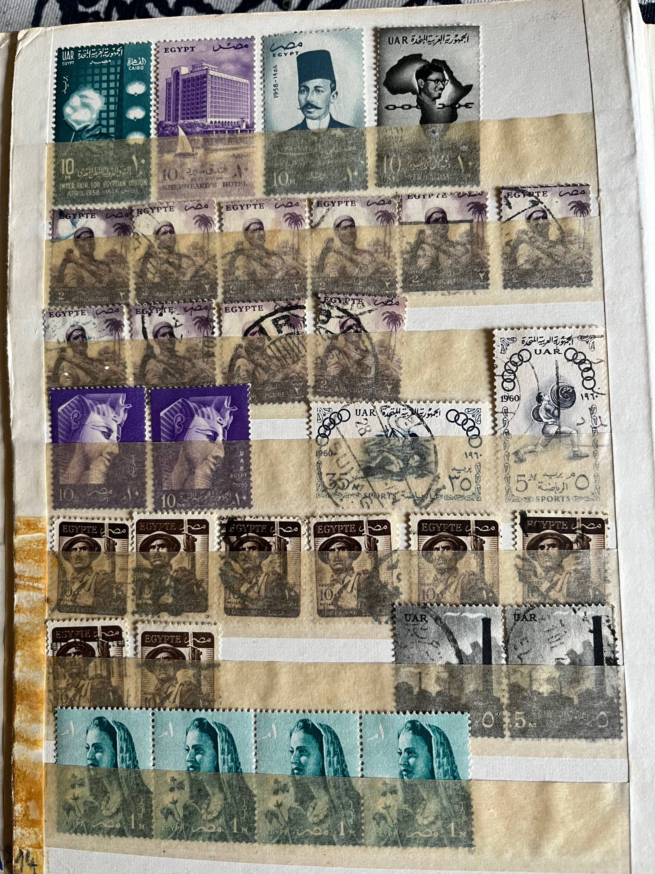 Collection de timbres anciens