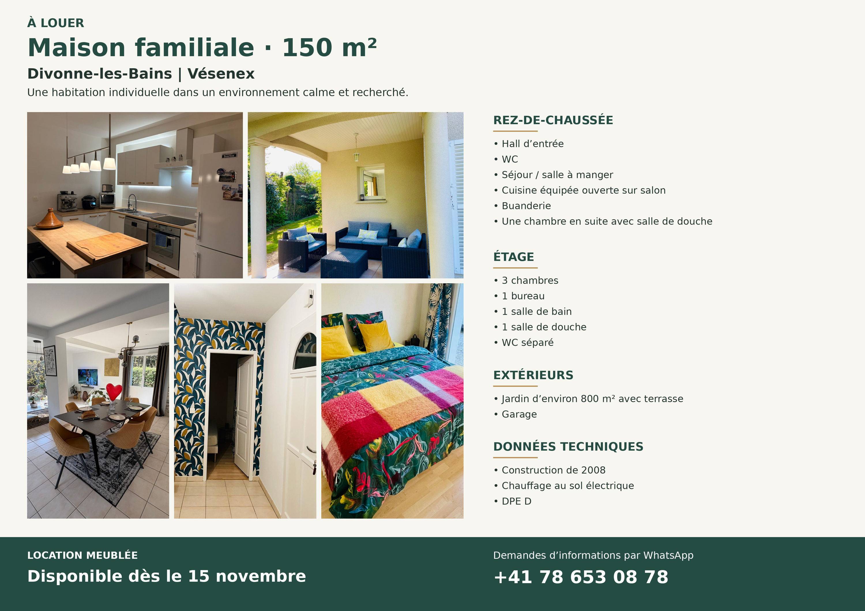 Une photo de l’annonce