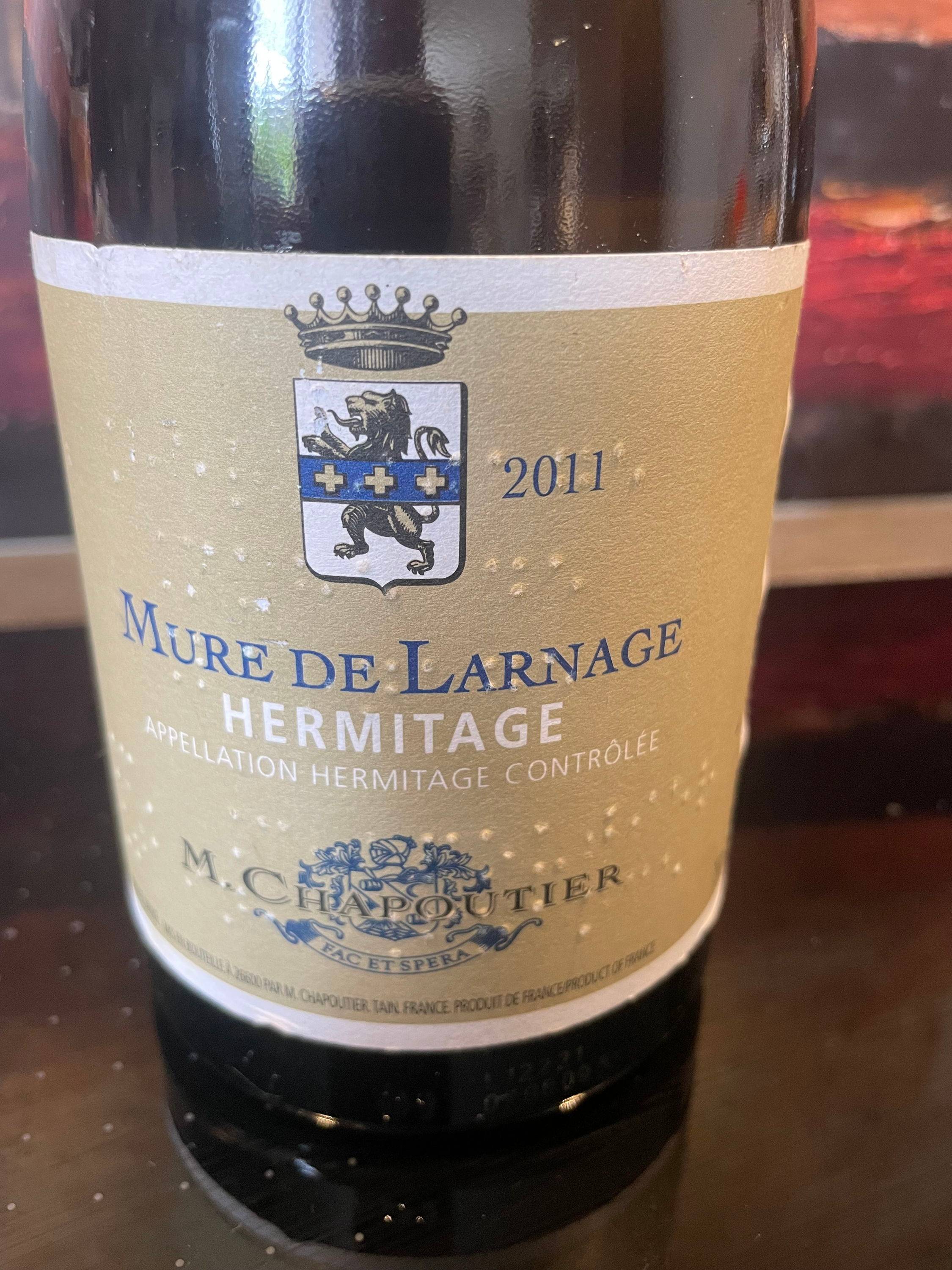 1 Bt HERMITAGE Mure De Larnage Chapoutier Blanc 2011