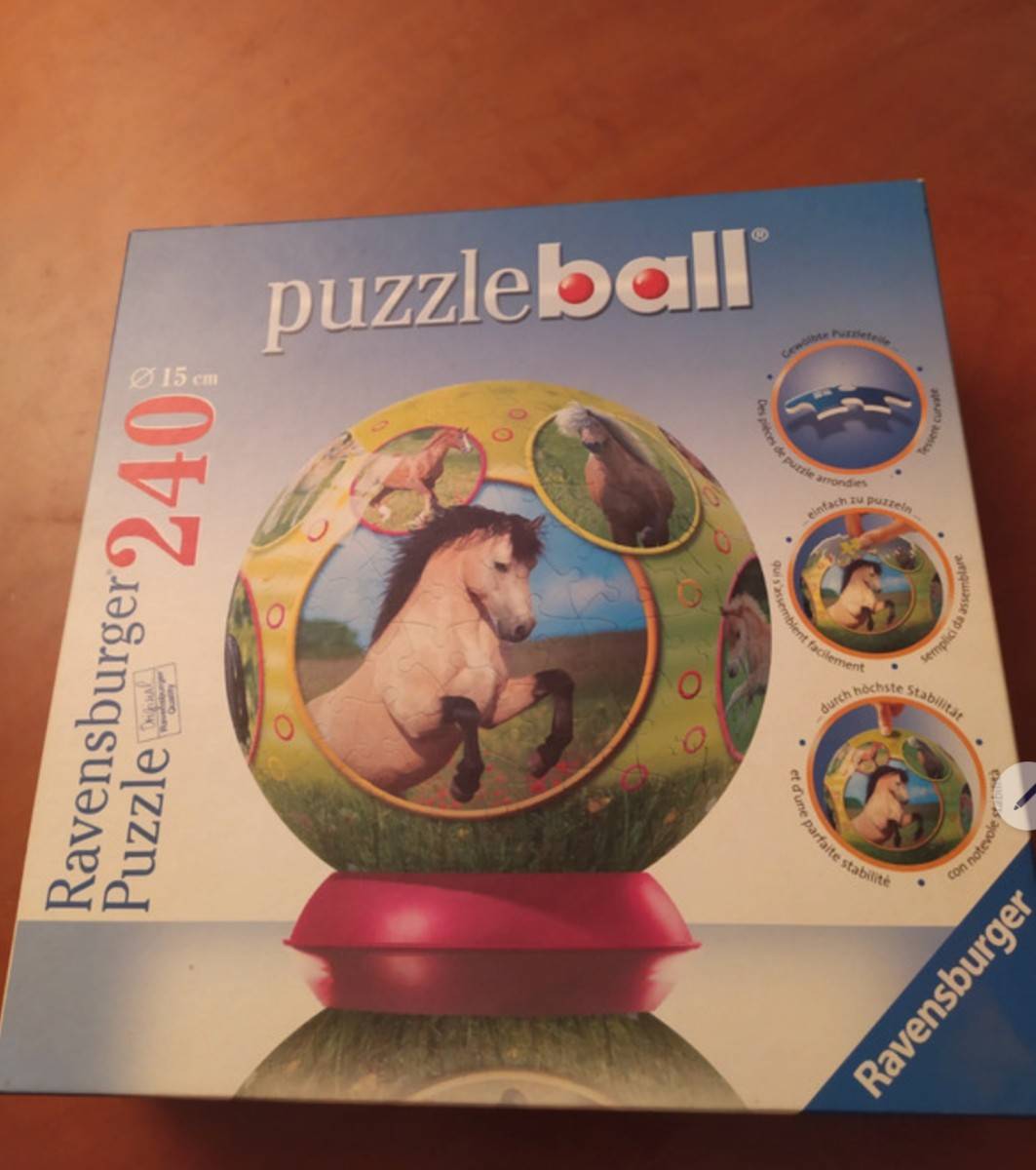 Puzzle sphère cheval