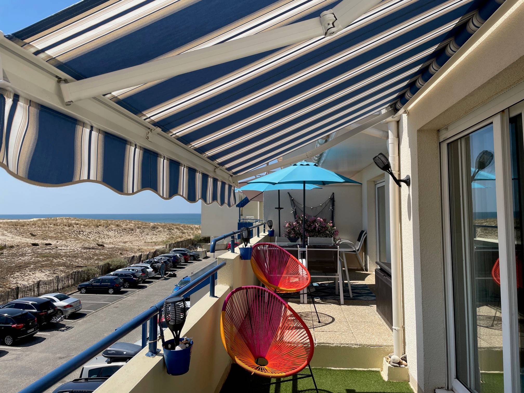 Loue appartement à Lacanau Océan - 6 couchages - front de mer - terrasse 22m² - 2 piscines - parking privé - wifi