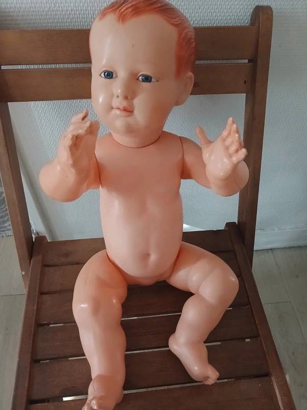 Vends ancien baigneur Petitcollin tête d’aigle 60 cm