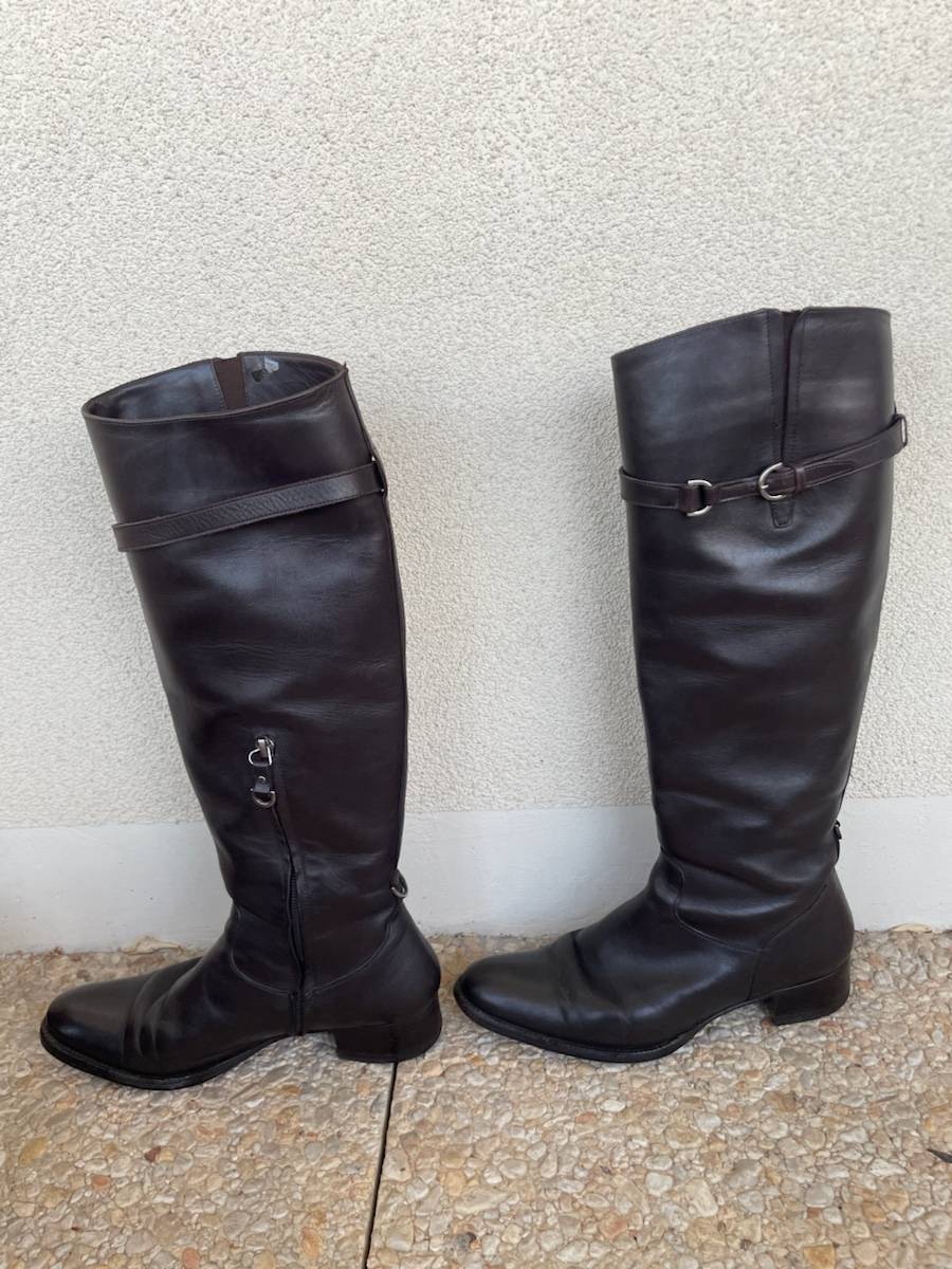 Bottes Heschung cuir