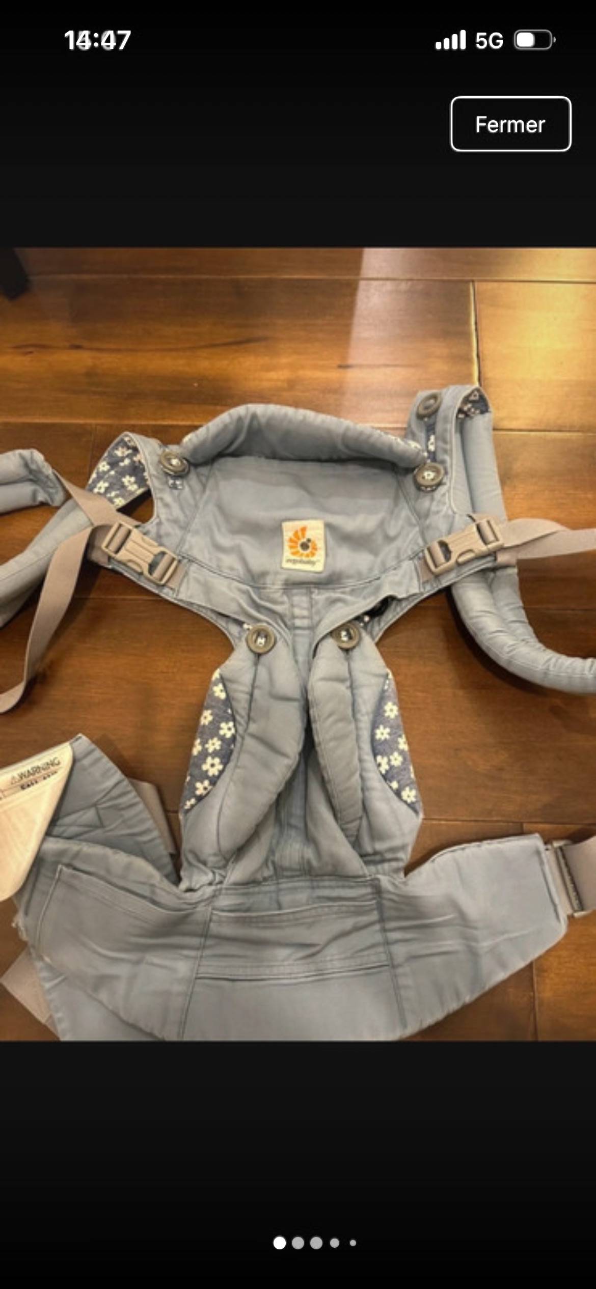 Vends porte bébé