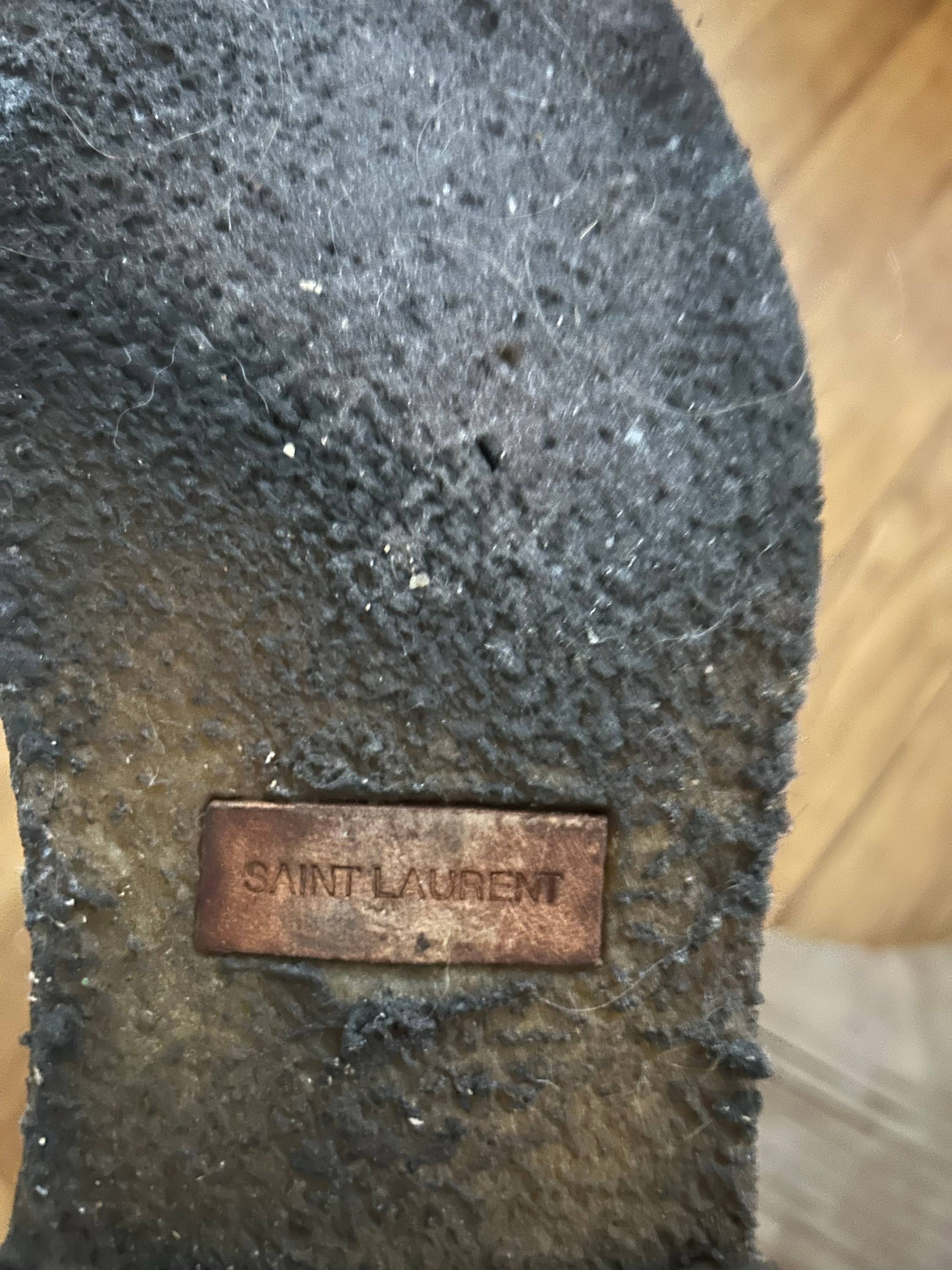 Vends boots Saint Laurent - Daim beige - Pointure 43