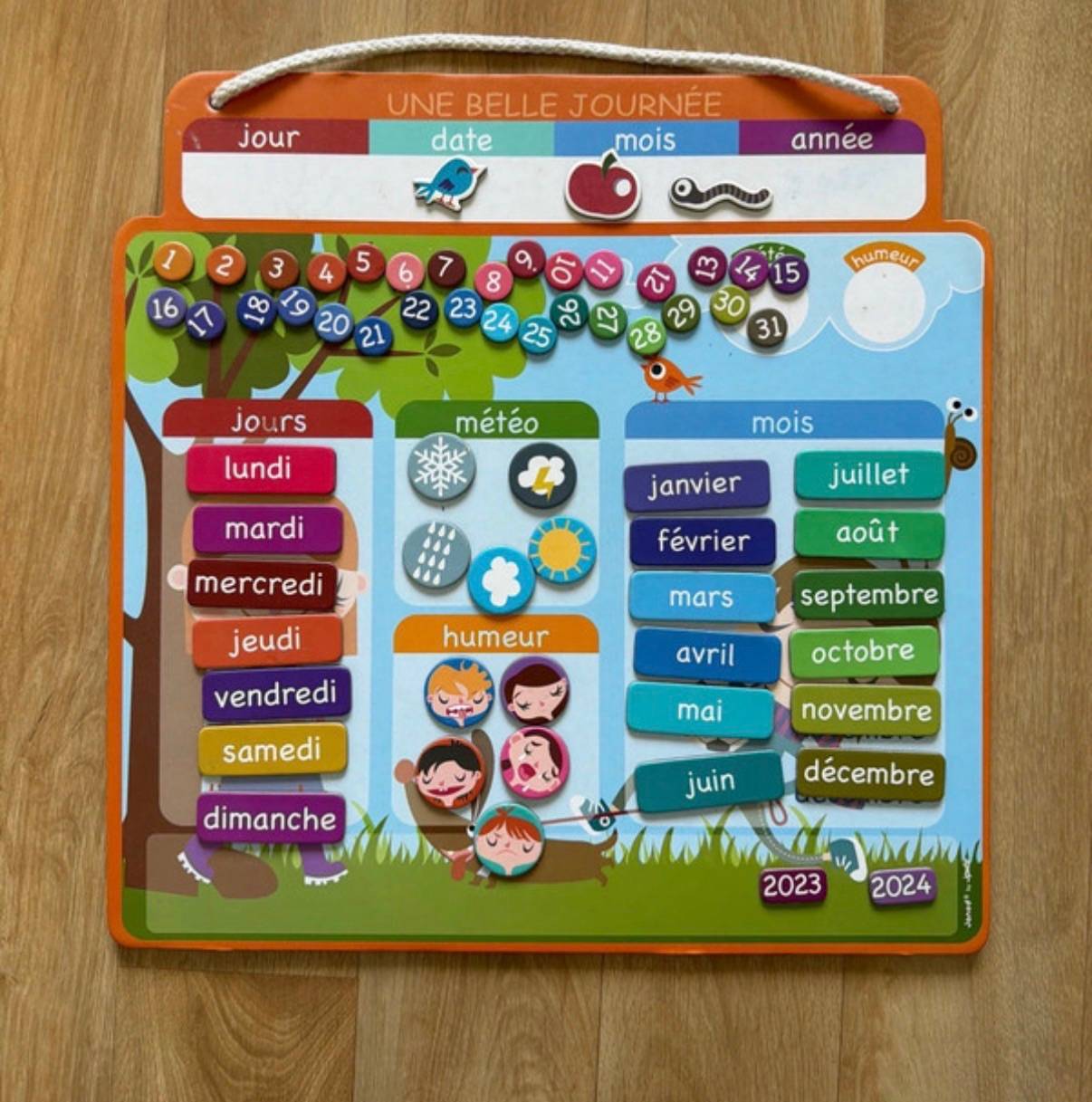 Vends agenda magnétique enfant Janod