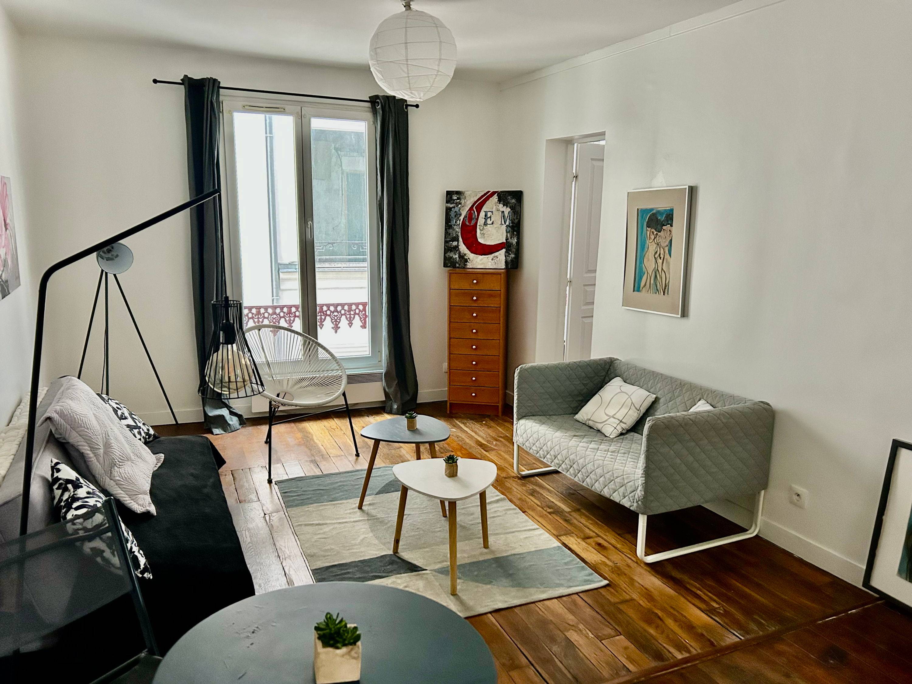 Vends appartement 3p - 3ème étage - 50m²