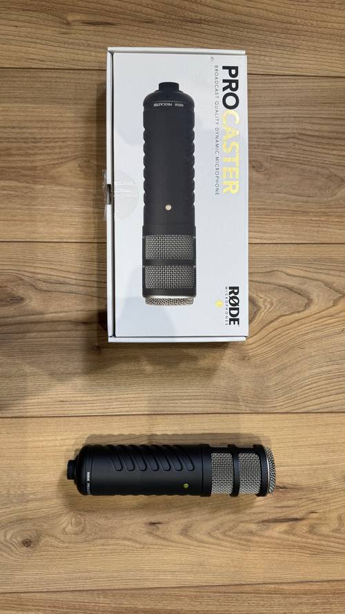 Vends RØDE Procaster — microphone dynamique broadcast, comme neuf, boîte complète