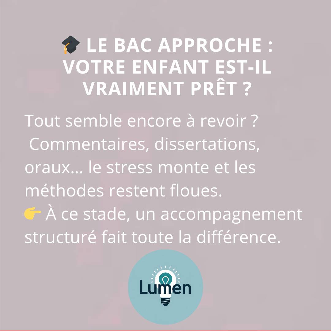 Propose 10 semaines avant le Bac – Programme Lumen écrit et oral à Nancy