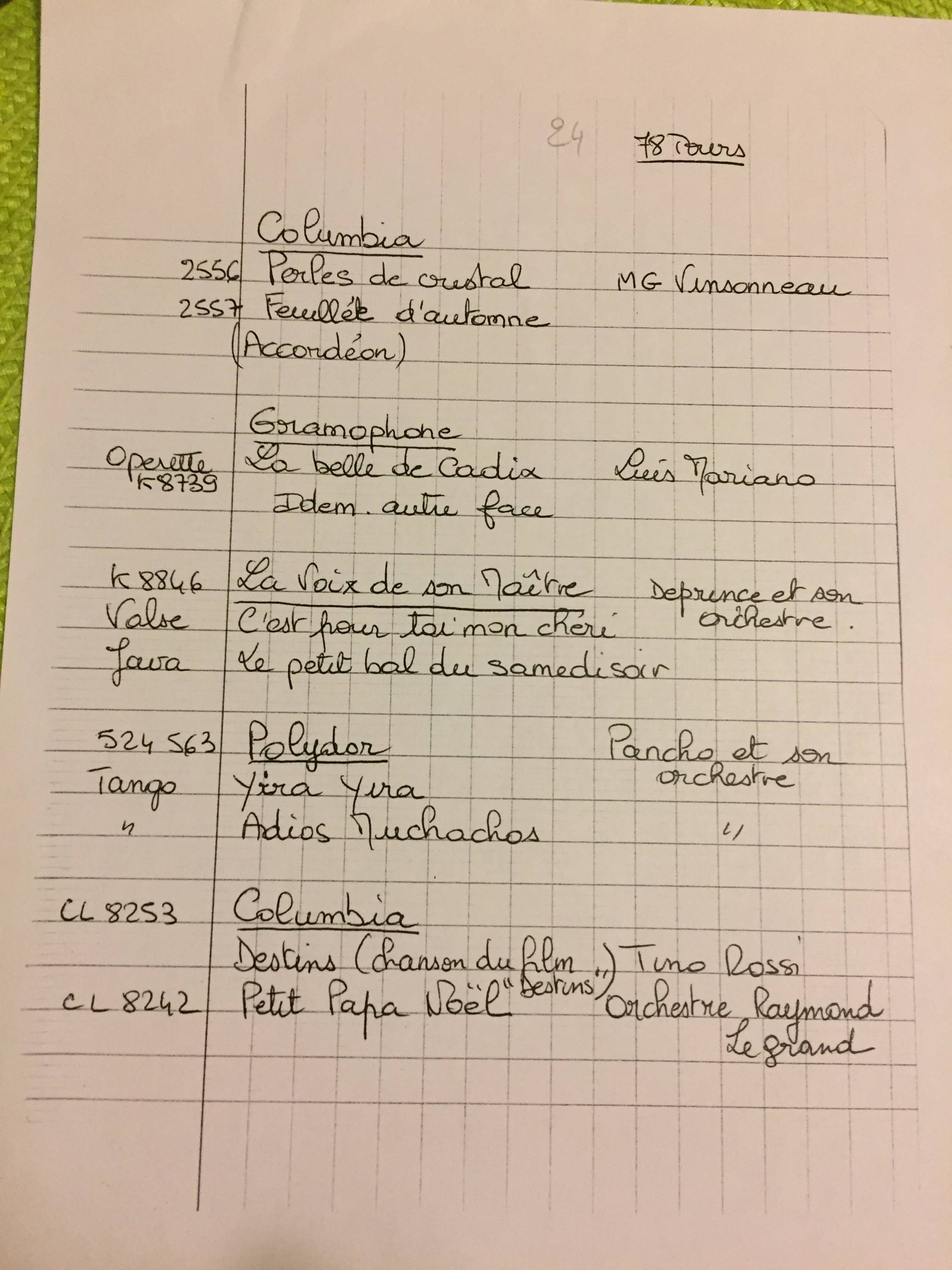 Vinyles 45/33/78tours