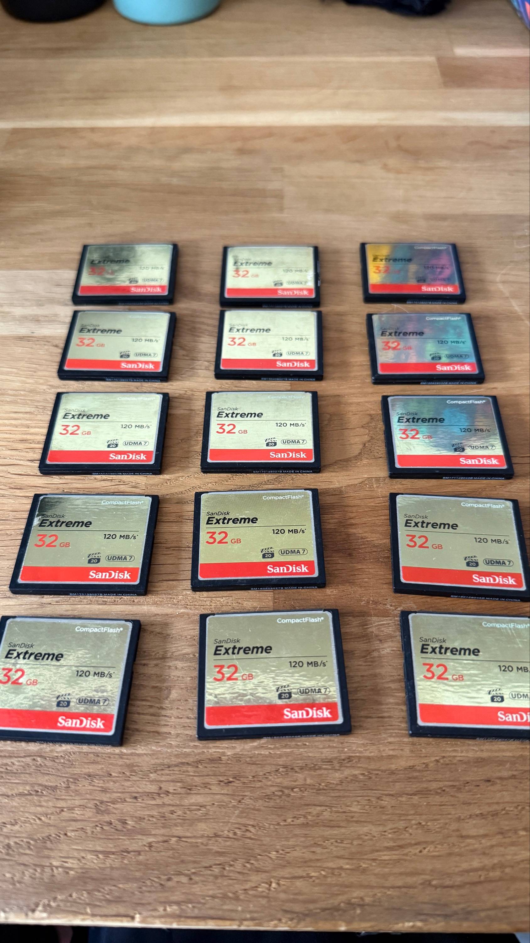 Vends cartes mémoires CompactFlash Sandisk