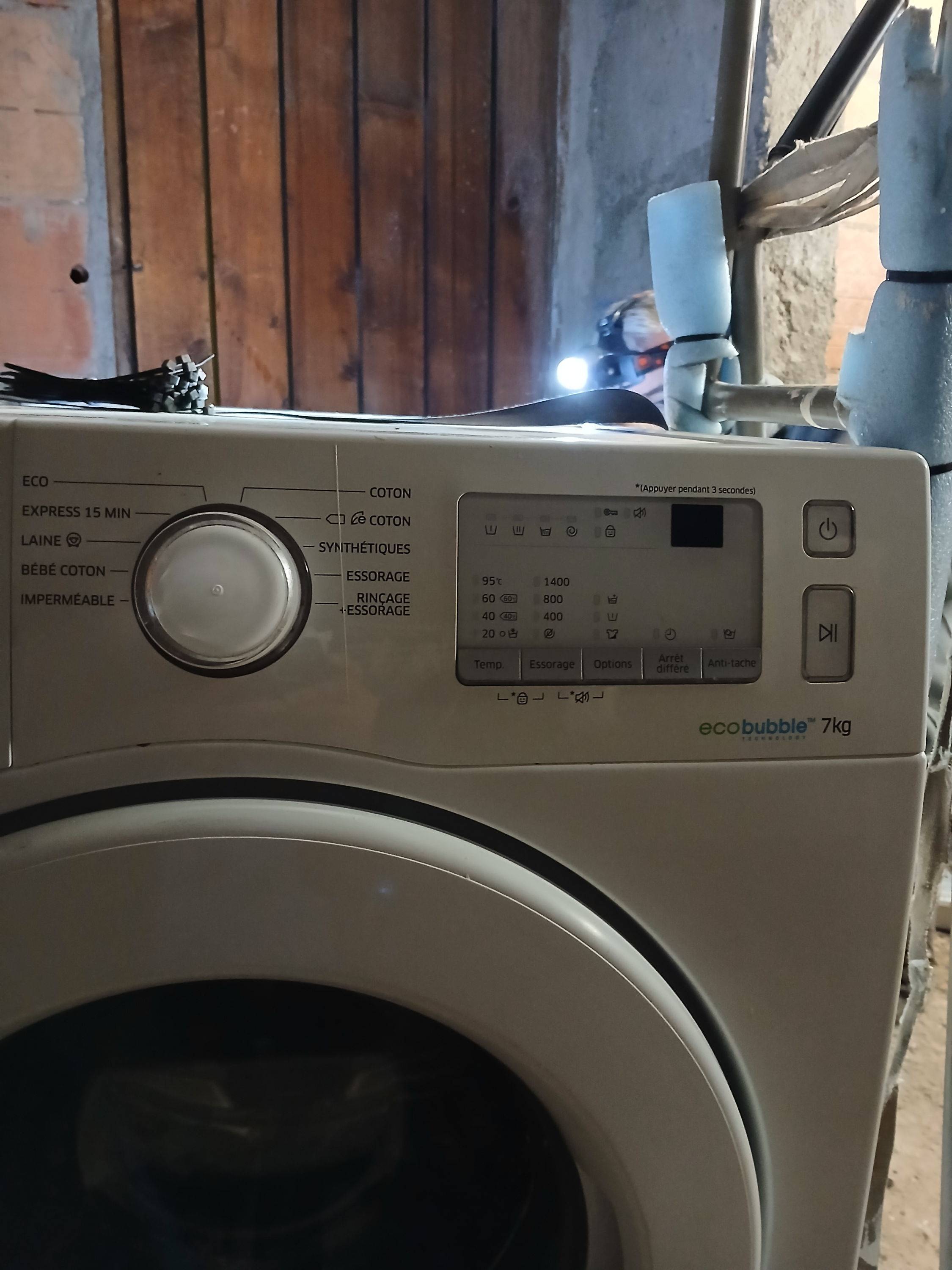 Vends lave-linge Samsung 7 kg EcoBubble