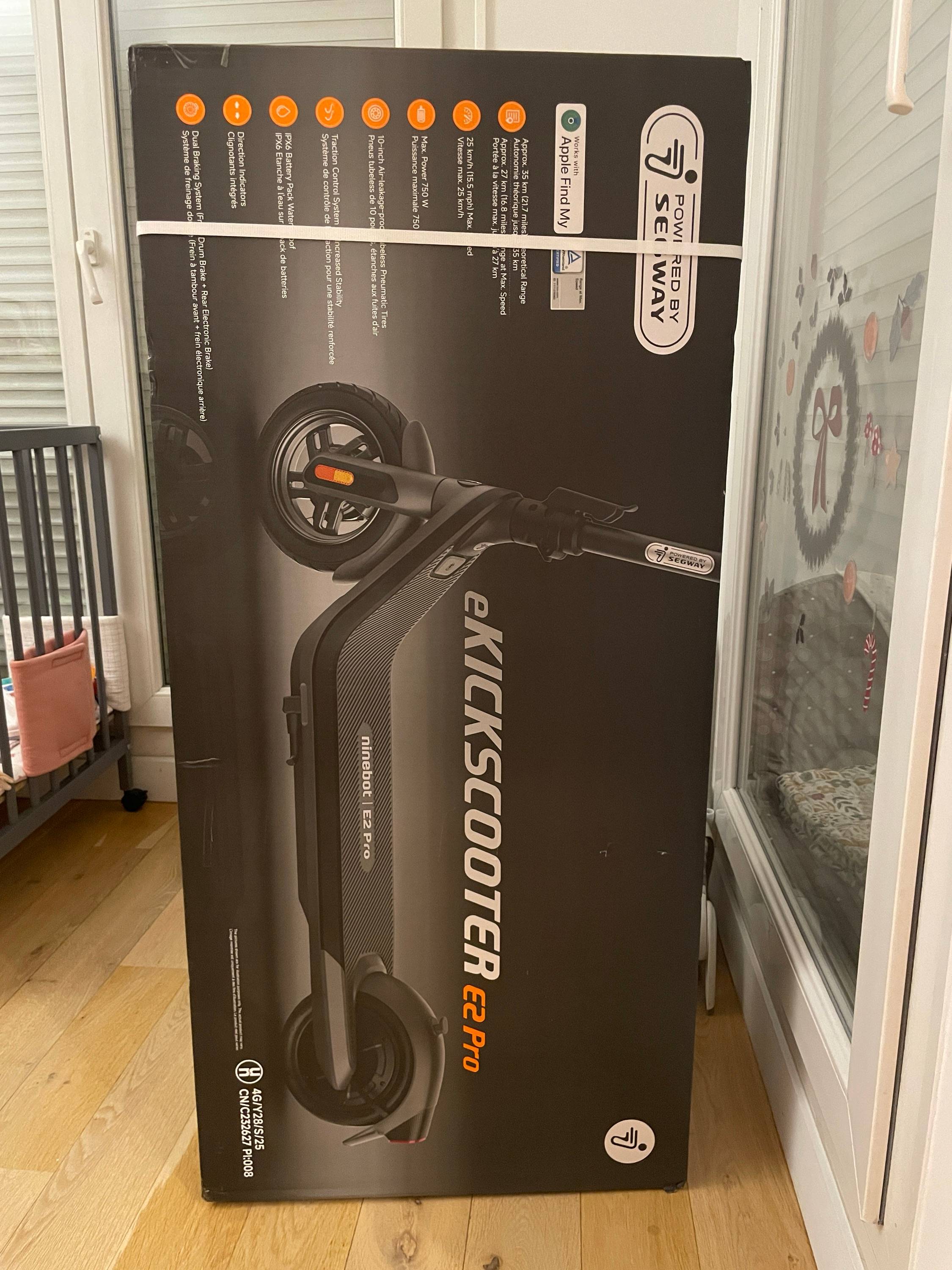 Vends trottinette électrique neuve Ninebot E2 pro