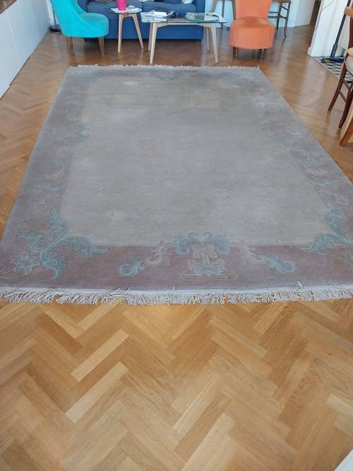 Vends grand tapis en laine 310 x 204 cm hors franges