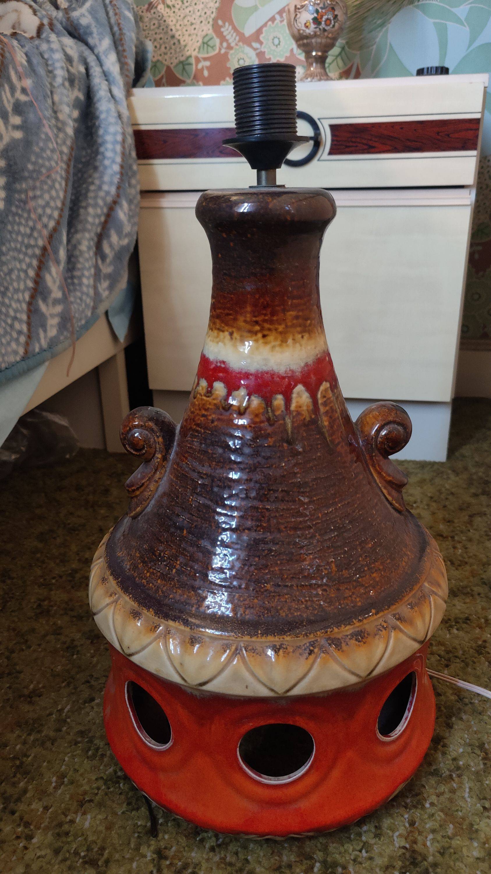 Vends pied de lampe vintage