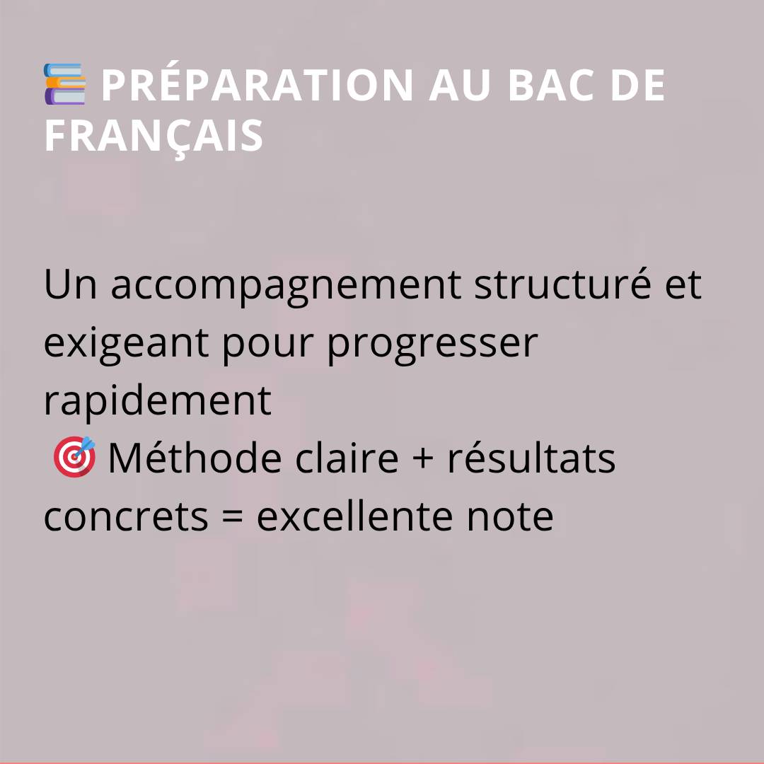 Cours particuliers français – Nice – Professeure expérimentée, objectif mention