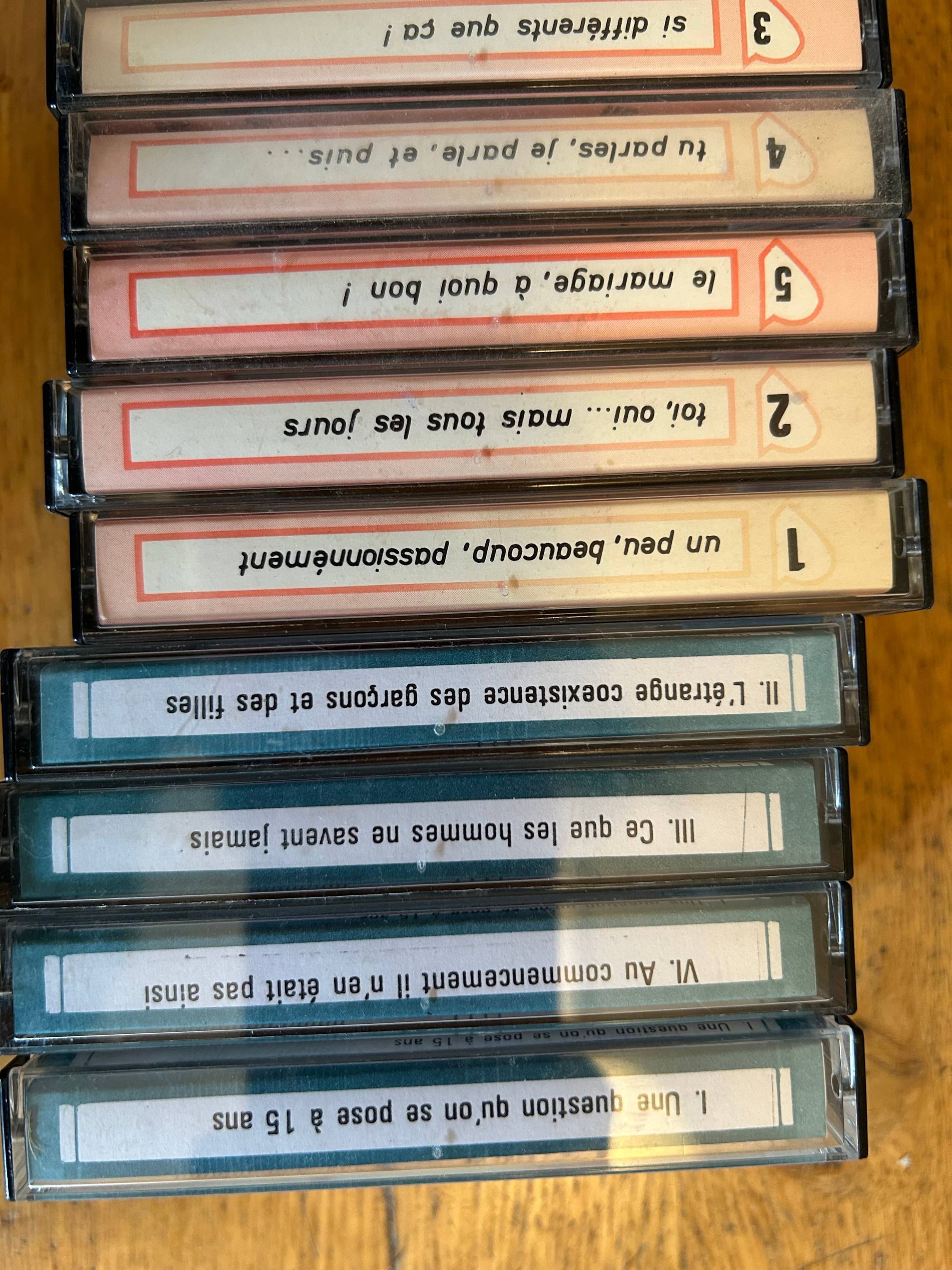 Vends cassettes audio Marcel Clément amour/amitié