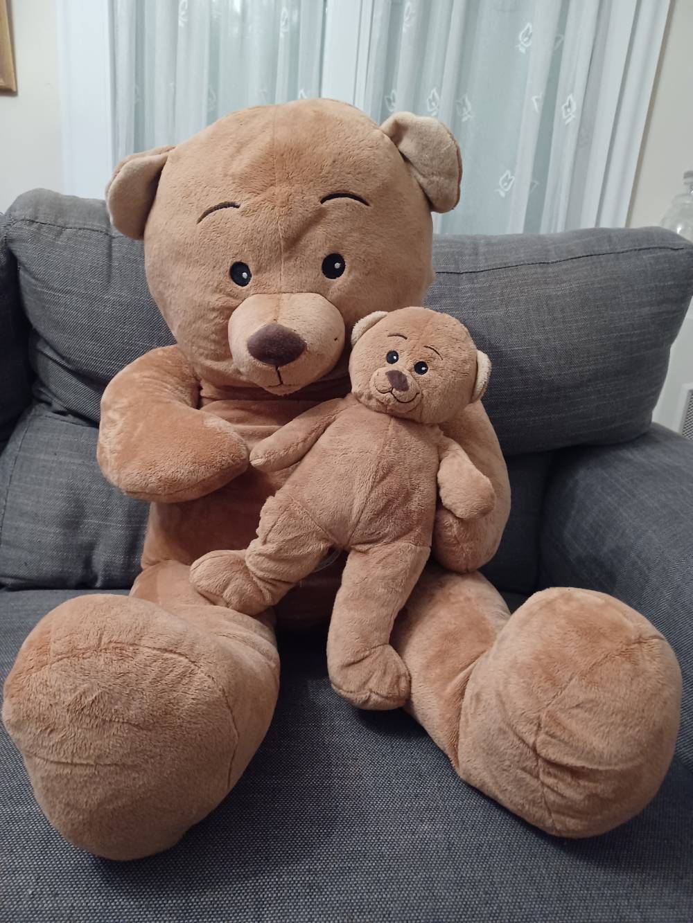 Vends ours en peluche XXL avec bébé ours