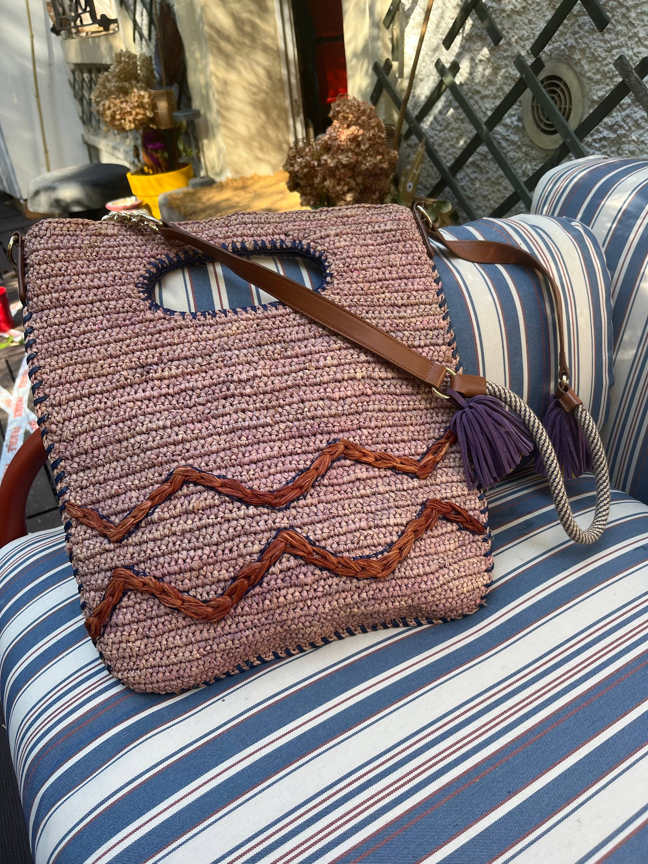 Vends sac Darel en raffia - rare