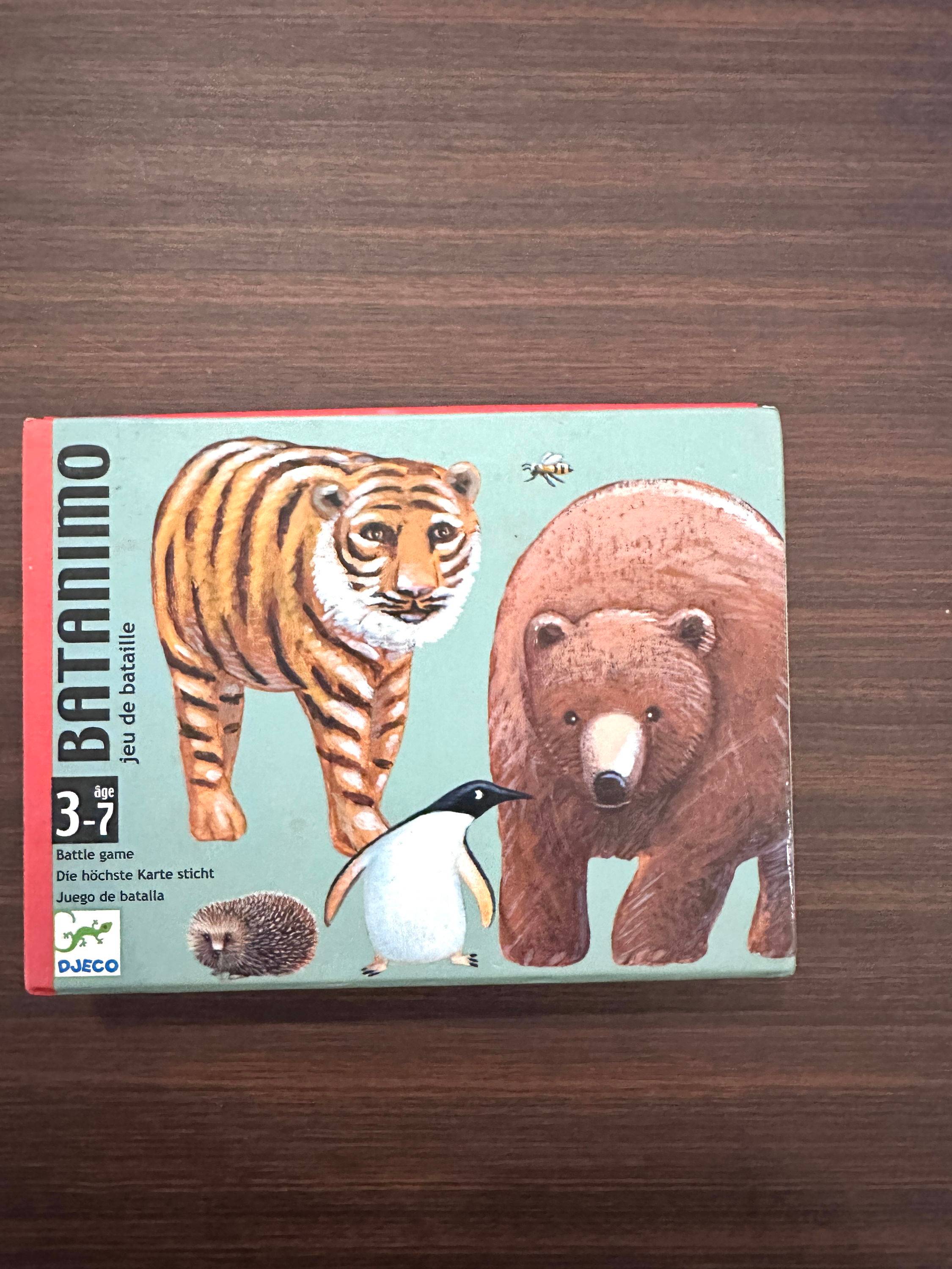 Jeu de cartes animaux batanimo, Djeco