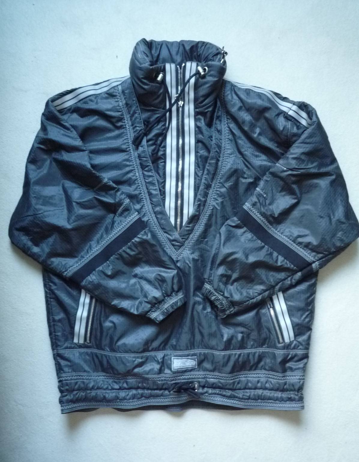 Vends blouson veste de ski Cre-Act homme grise avec capuche