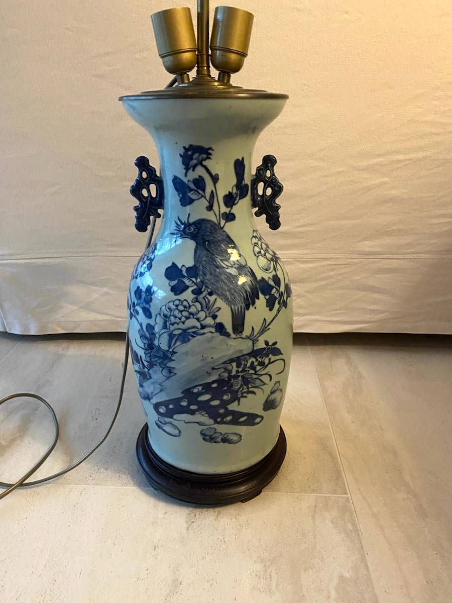 Pied de lampe chinois