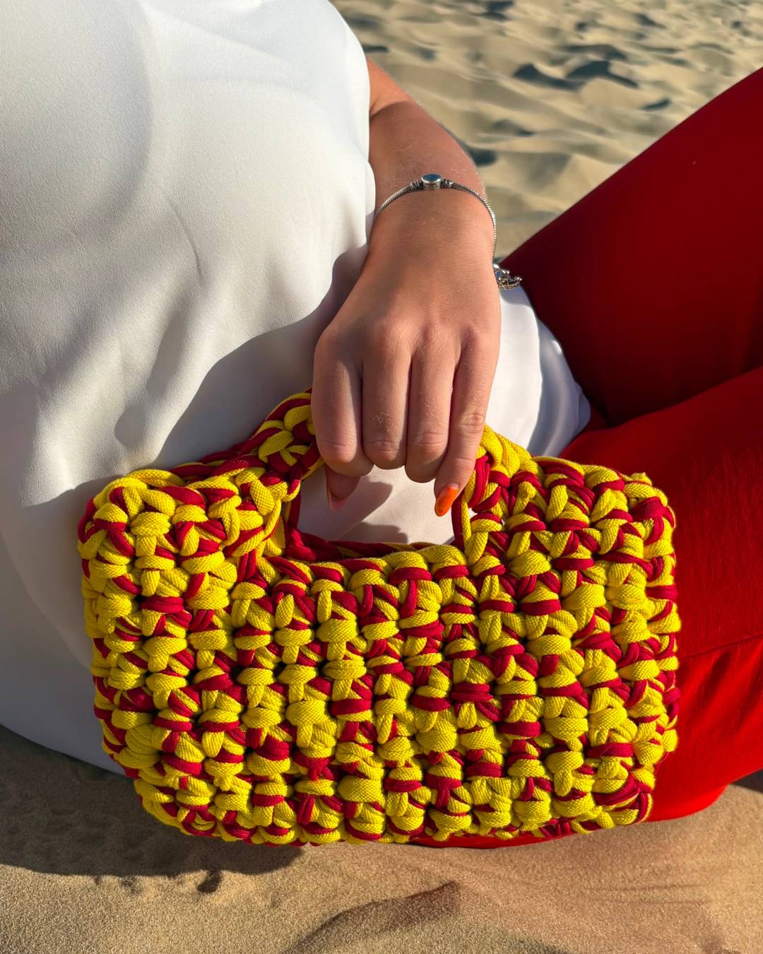 Vends sac à main en crochet fait main
