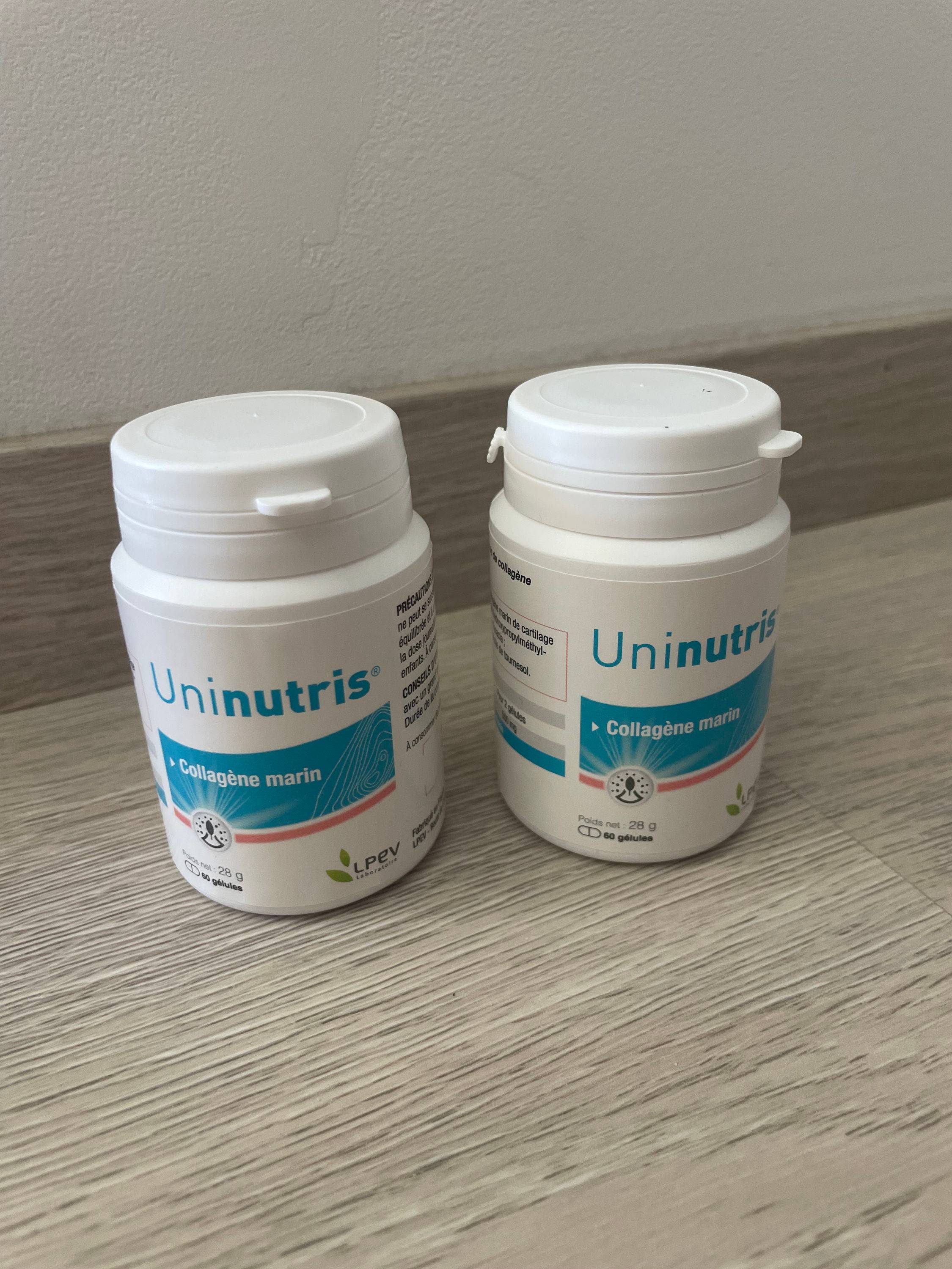 Vends 2 flacons LPEV Uninutris – collagène marin – neufs, scellés