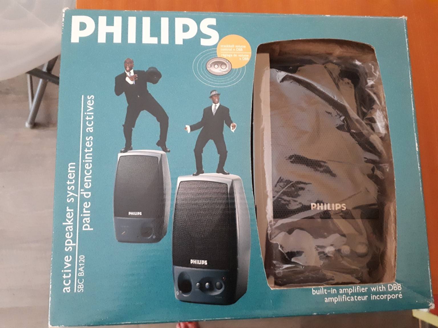 Vends paire d’enceintes actives portables neuves Philips