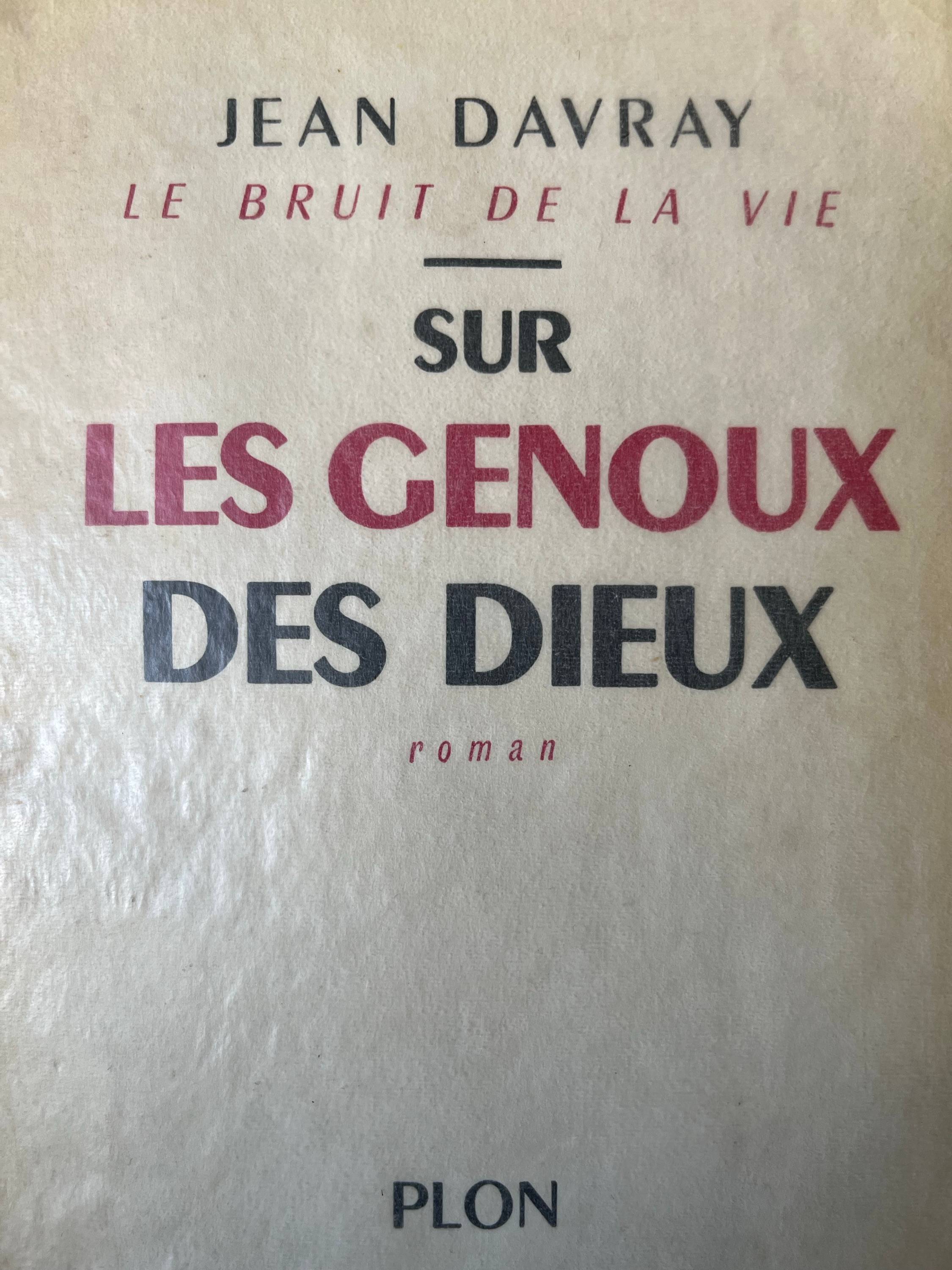 Vends Jean Davray : Sur les genoux des Dieux 1959 rare et collector