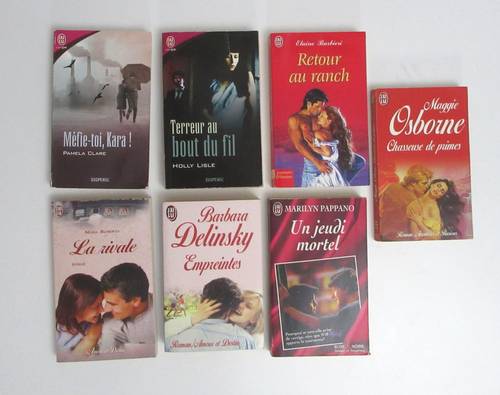 Vends lot de romans J’ai Lu collection : Aventures et Passion, Amour et Destin, Amour et Suspense