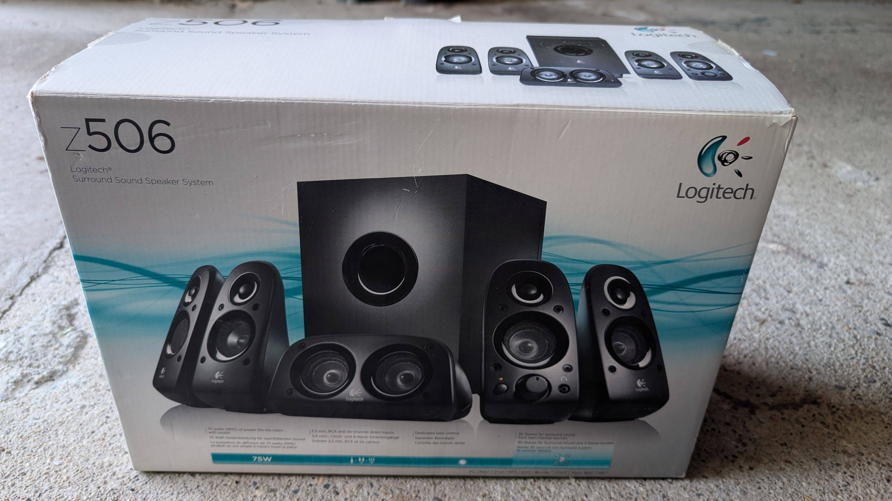 Vends kit enceintes 5.1 Logitech Z506 - 75W RMS + câbles audio inclus