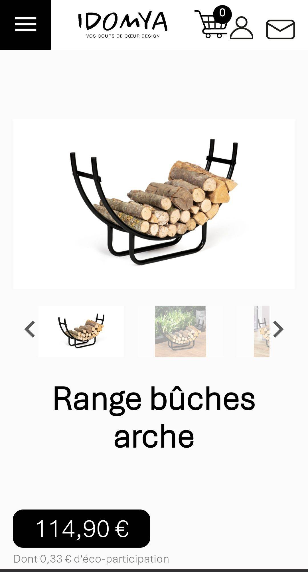 Vends range-bûches neuf, dans son carton