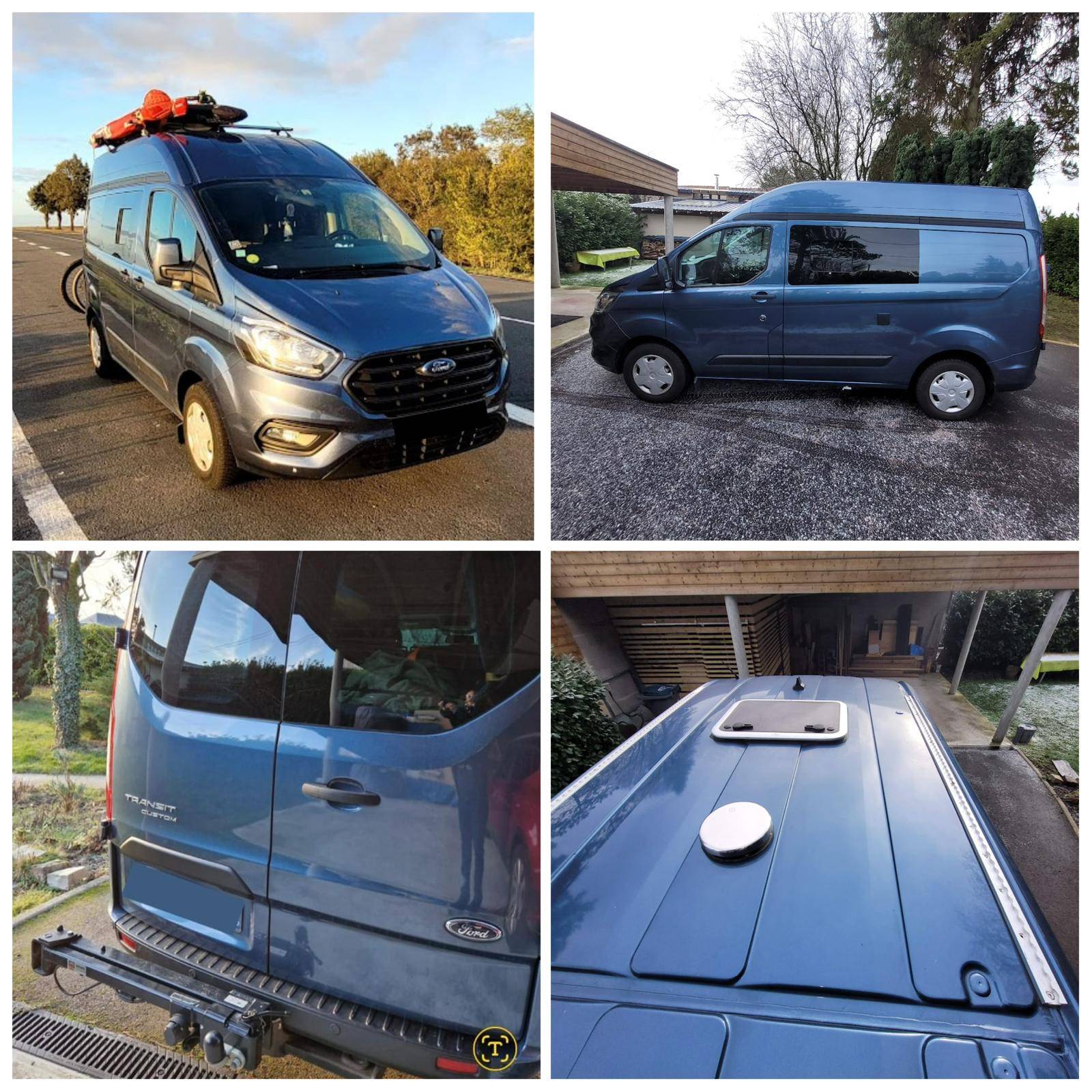 Vends fourgon aménagé Ford Transit Custom L1H2 VASP, 2020, 94000km