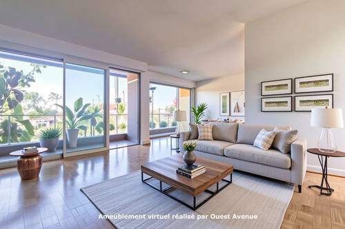 Vends appartement traversant vue Tour Eiffel - 83m² - Saint Cloud