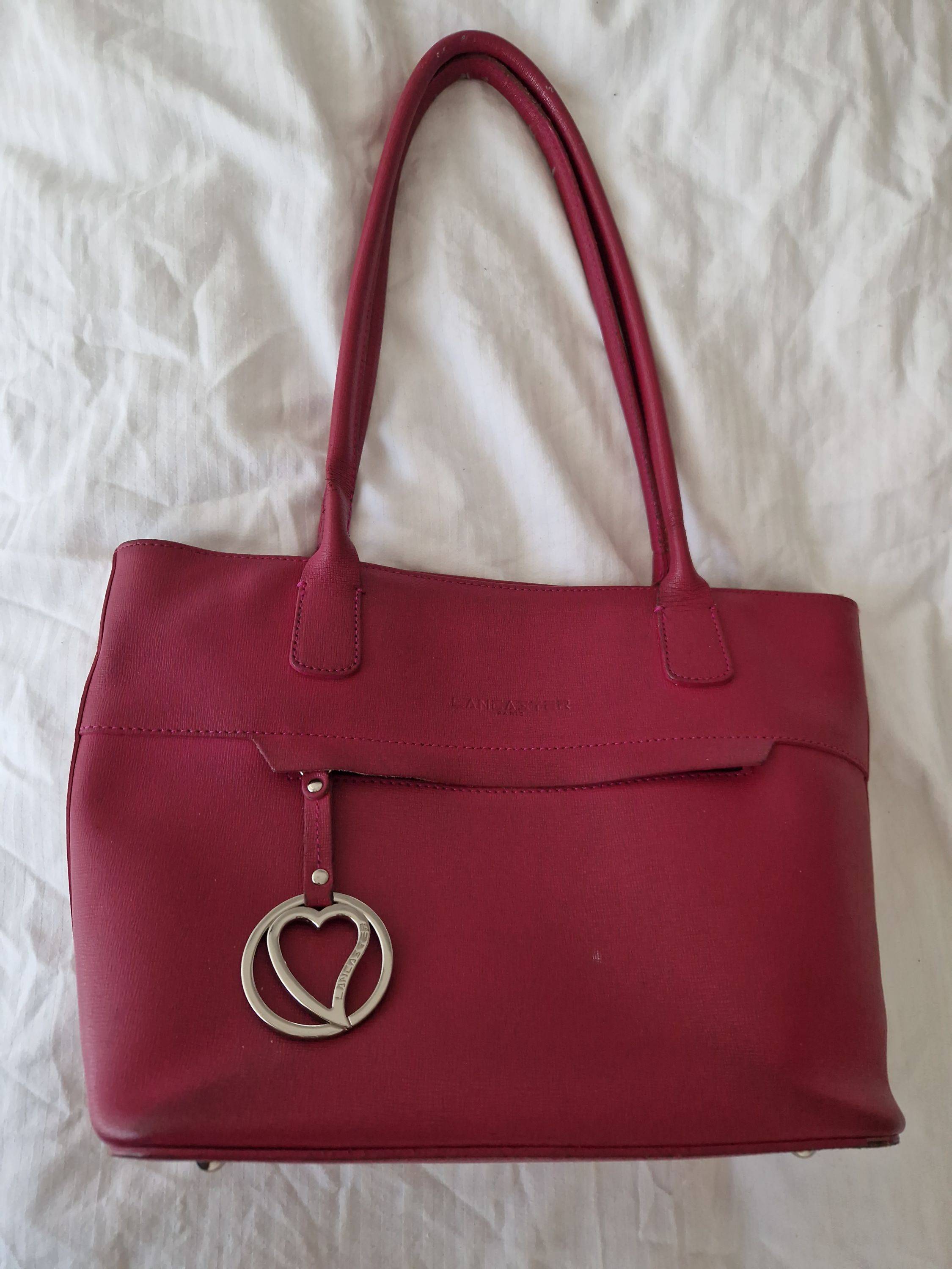 Vends sac à main Lancaster rose fuchsia