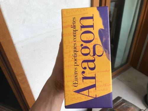 Vends Pléiade Louis Aragon, œuvres poétiques, deux tomes