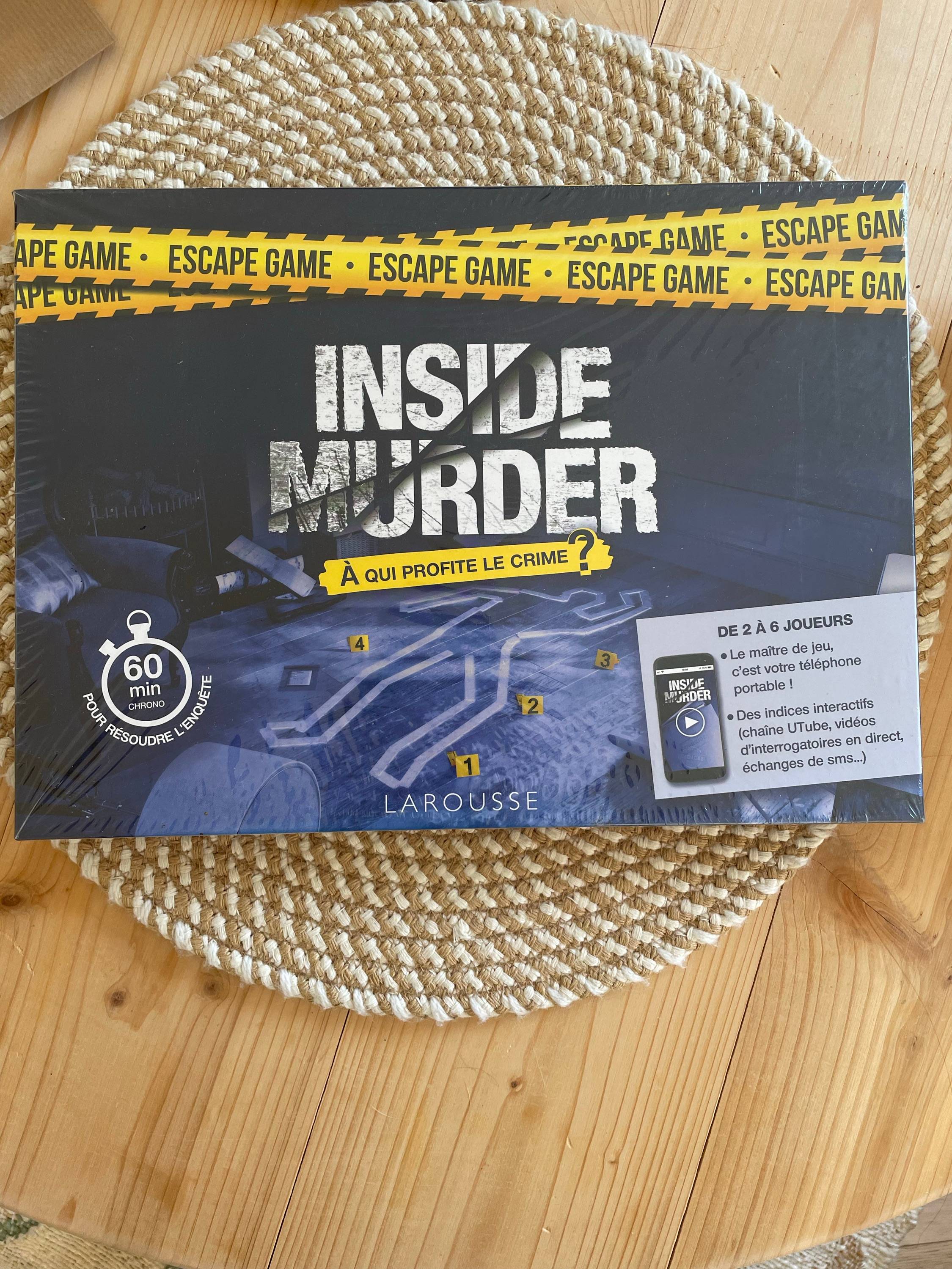 Vends jeu Inside Murder
