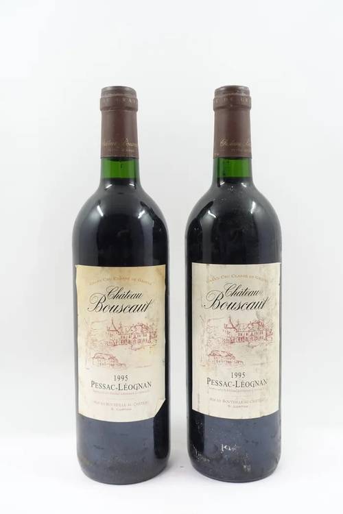 Vends 12 bouteilles de bordeaux rouge Château Bouscault 1995 Grand Cru Classé de Graves