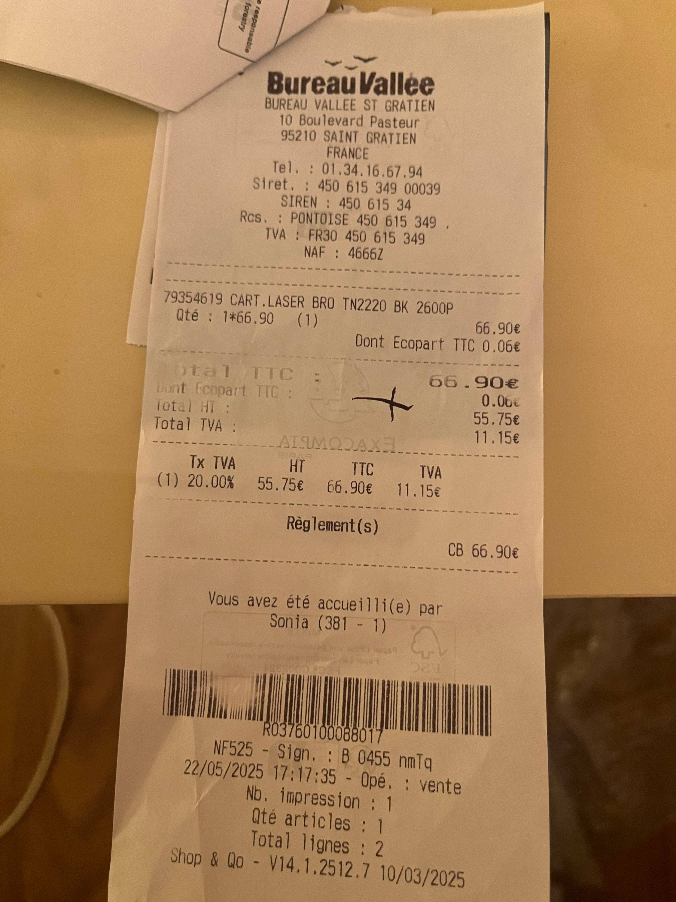 Cartouche d’encre noire BROTHERS