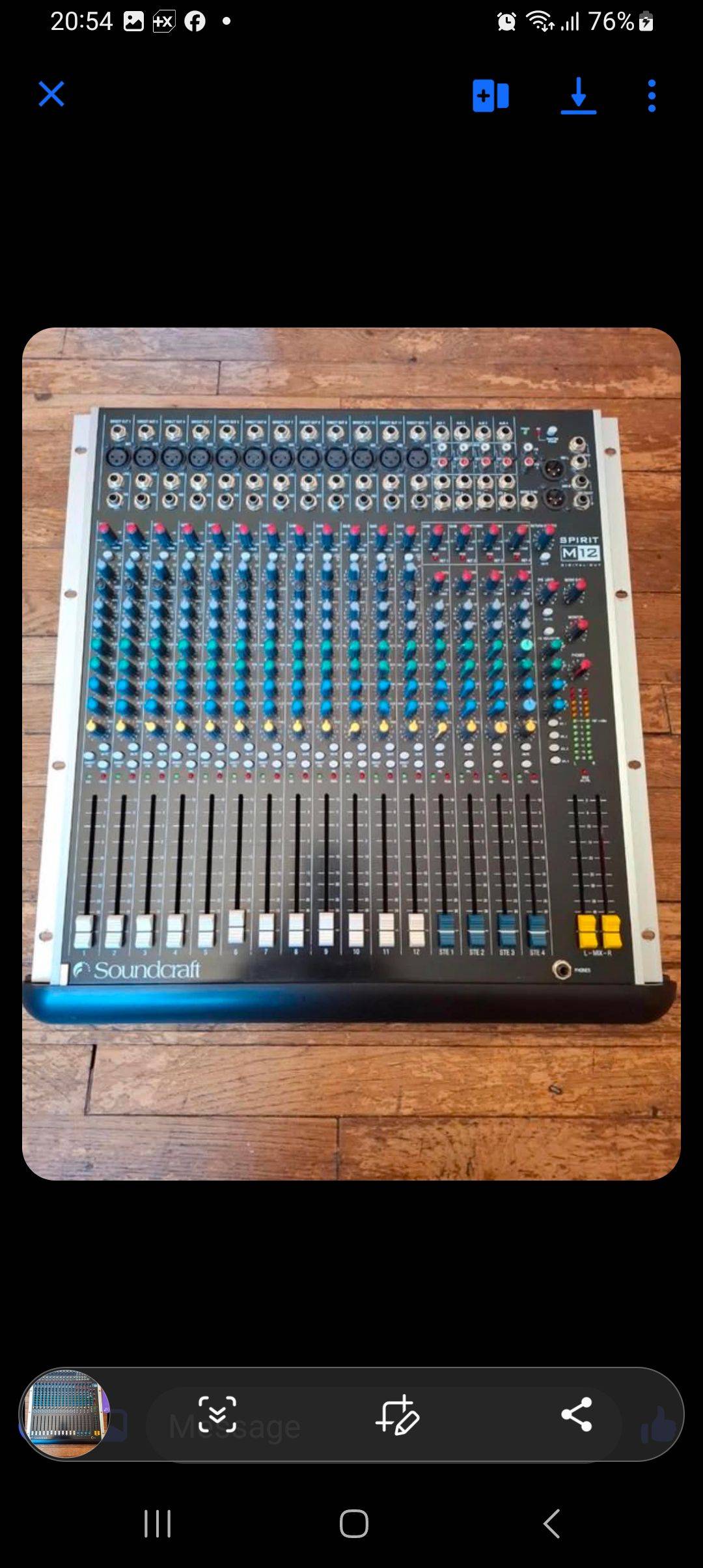 Console Soundcraft spirit M12