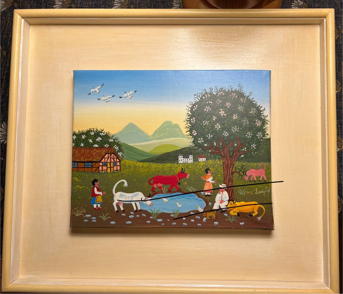 Vends tableau peinture naïve