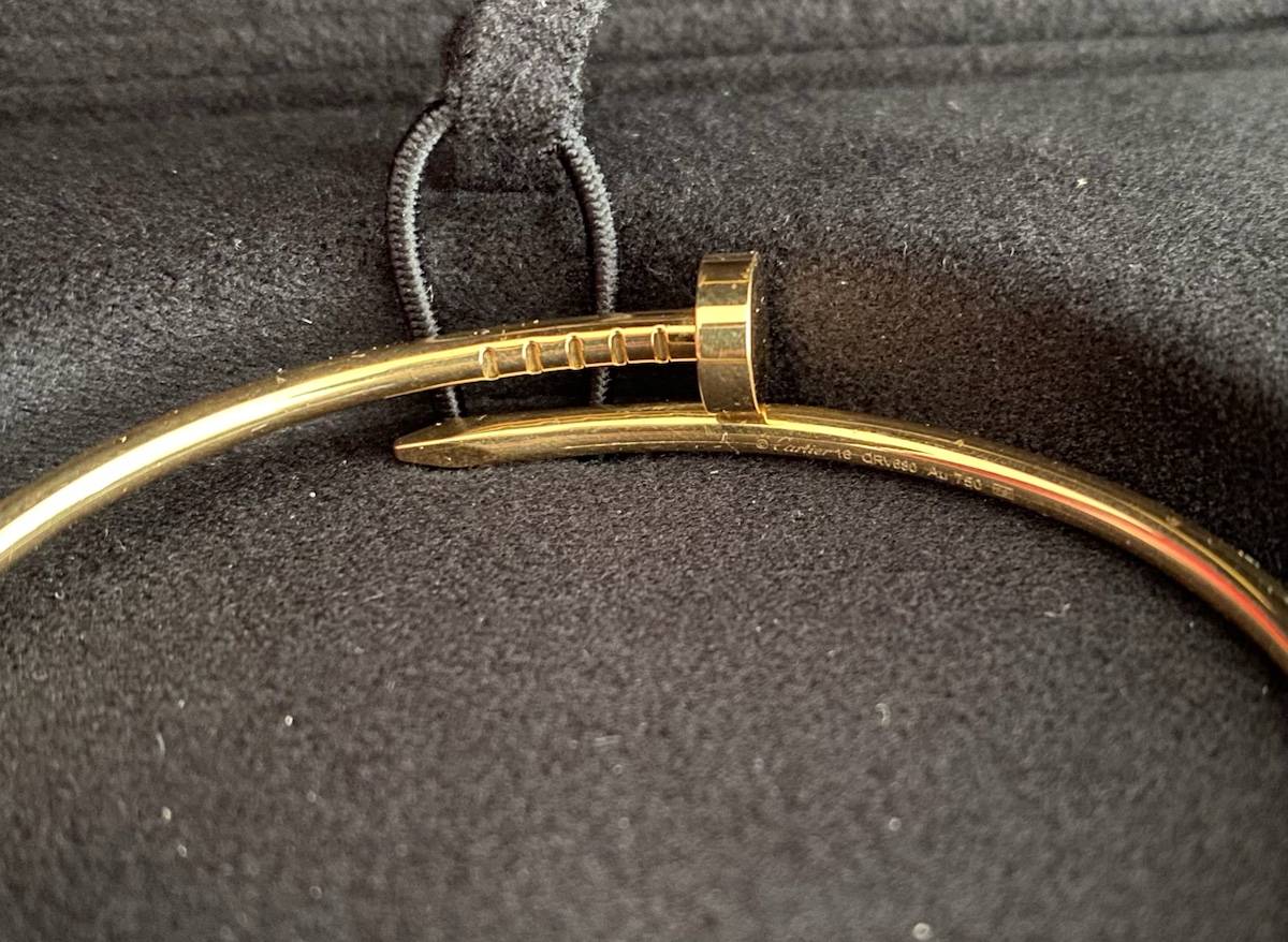 Bracelet Cartier Juste un Clou – Petit Modèle – Or Jaune – Taille 16
