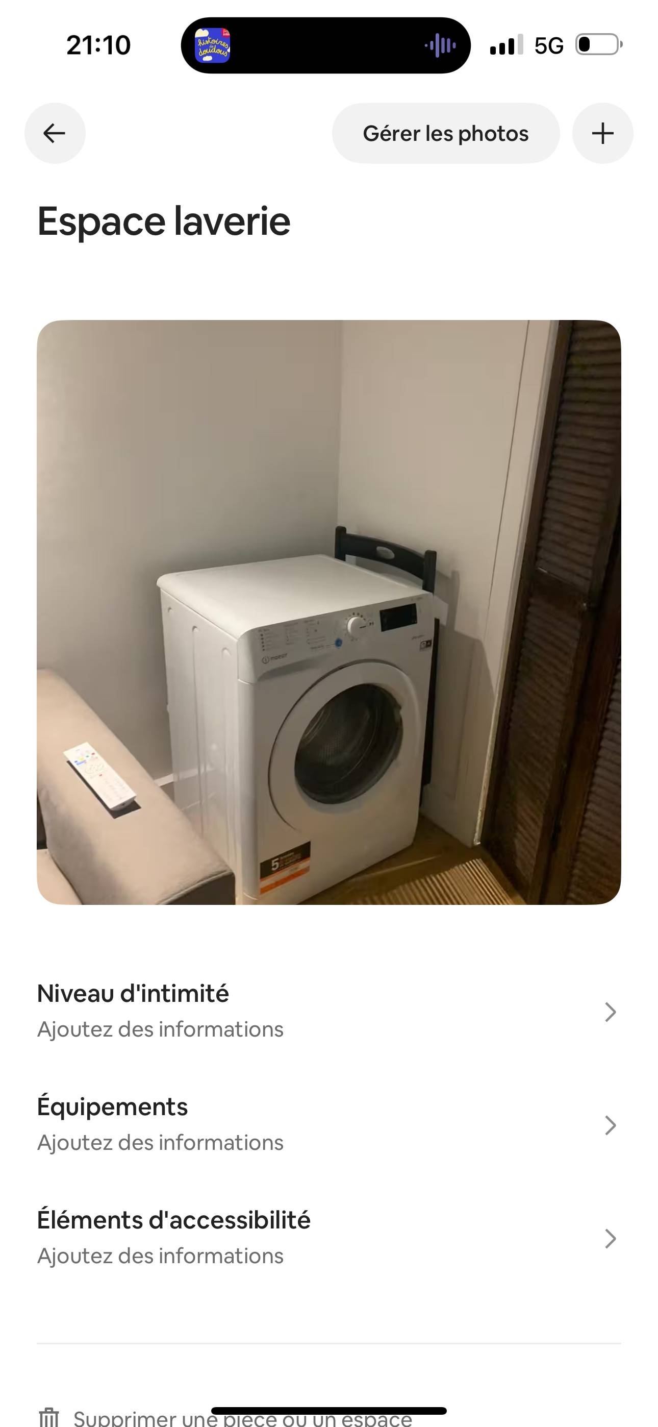Une photo de l’annonce